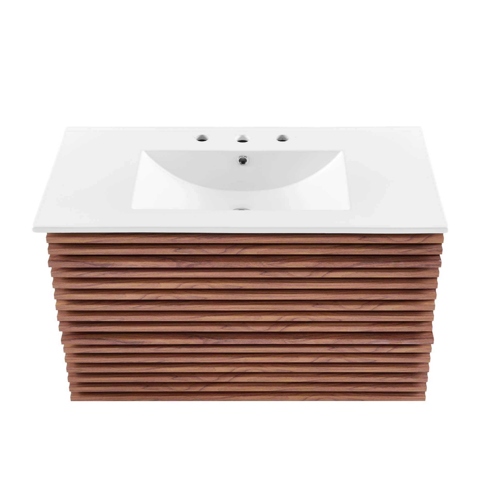 Modway Render 36" Wall-Mount Bathroom Vanity