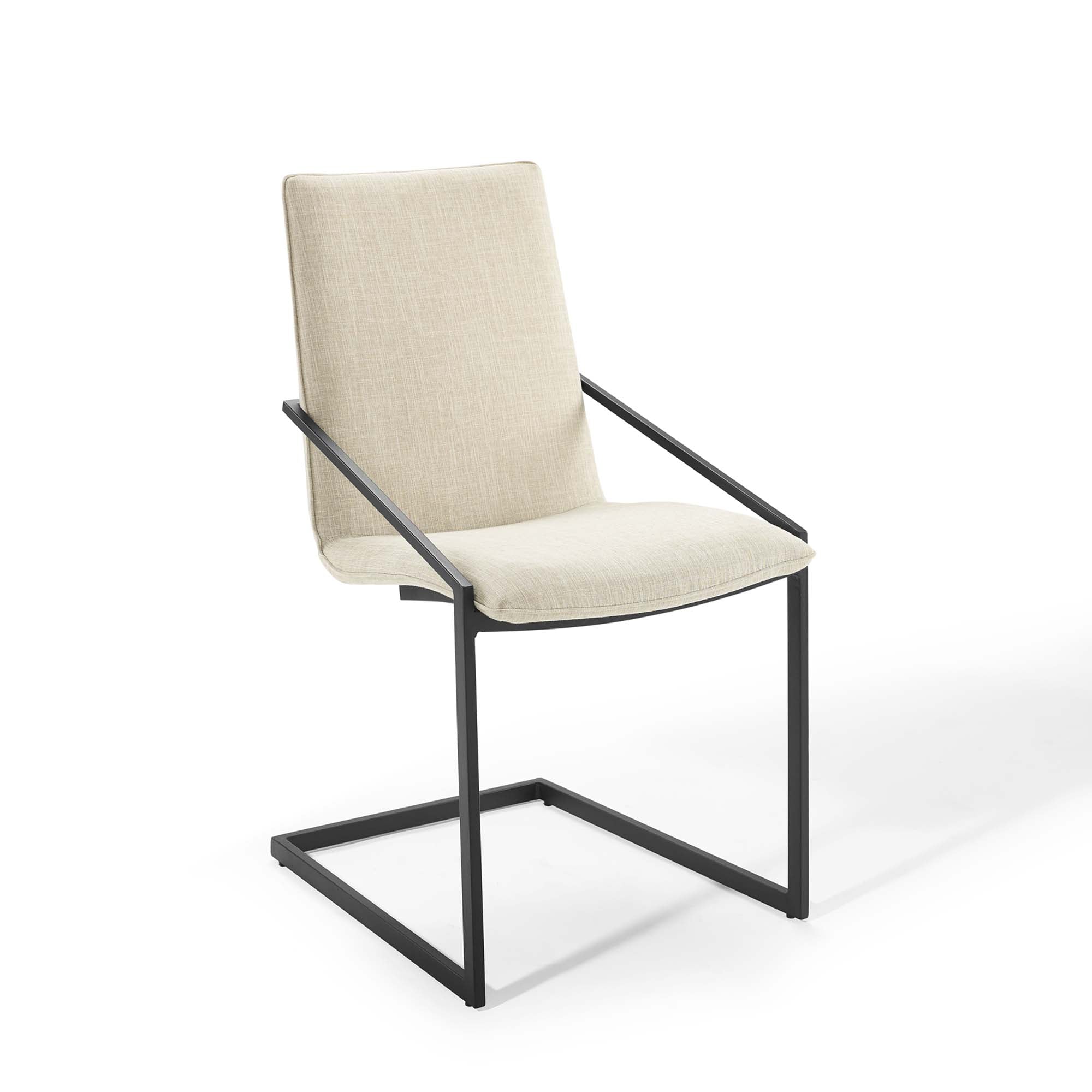 Modway Pitch Upholstered Fabric Dining Armchair Set of 2