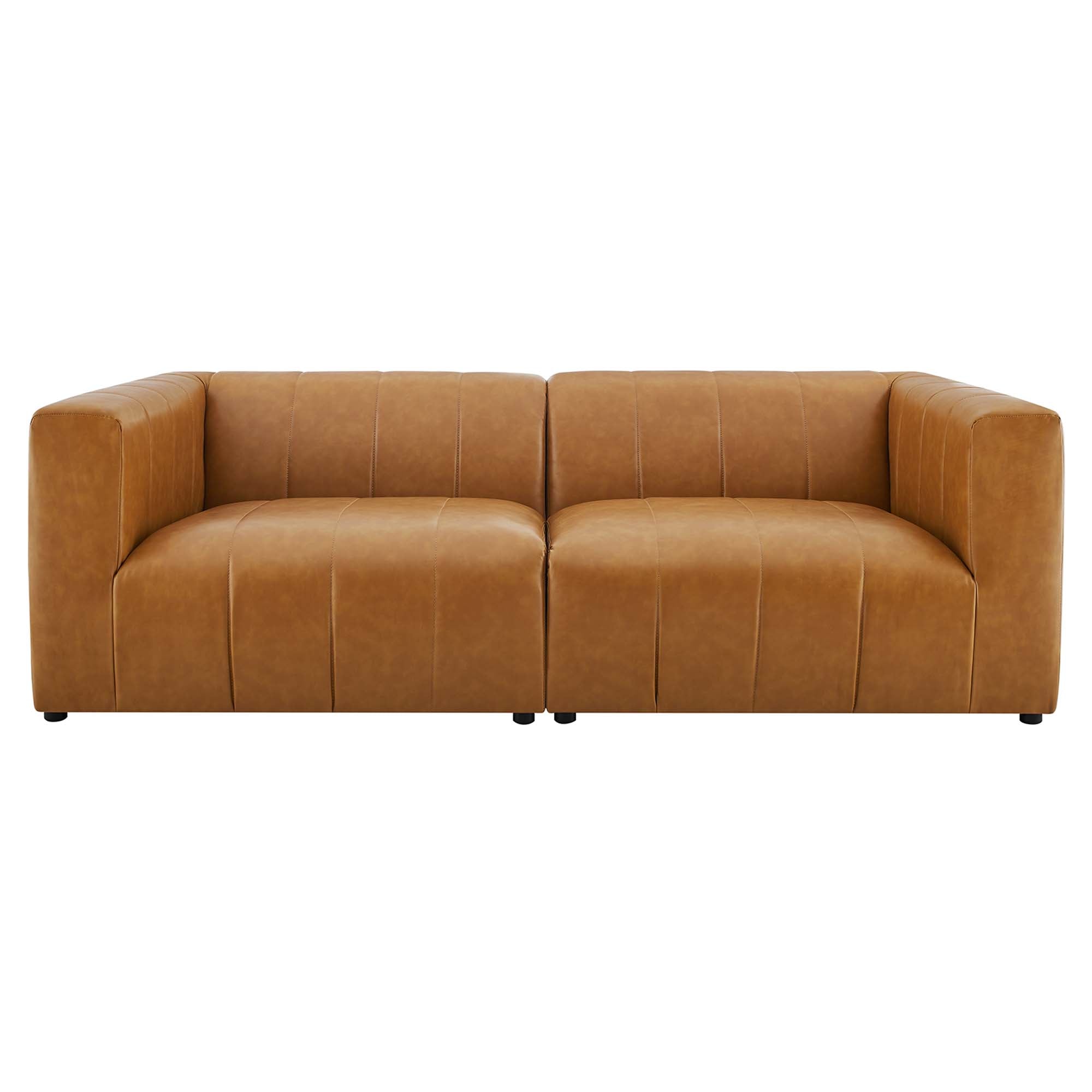 Modway Bartlett 2-Piece Vegan Leather Loveseat