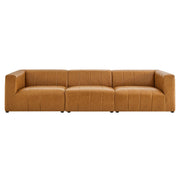 Modway Bartlett 3-Piece Vegan Leather Sofa