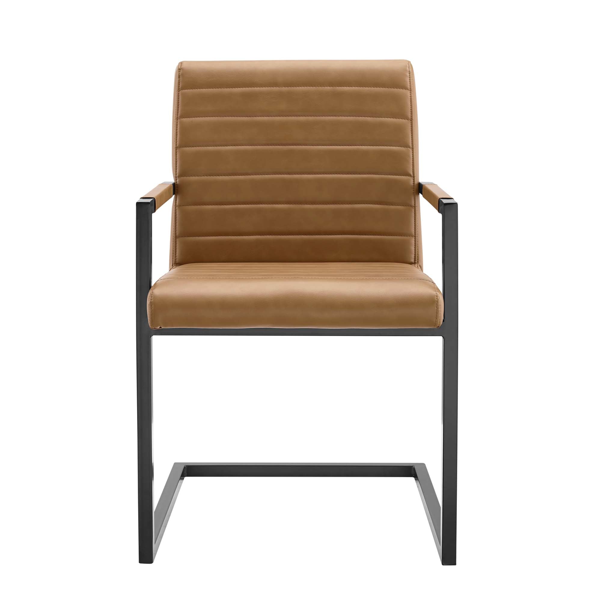 Modway Savoy Vegan Leather Dining Chairs Set of 2