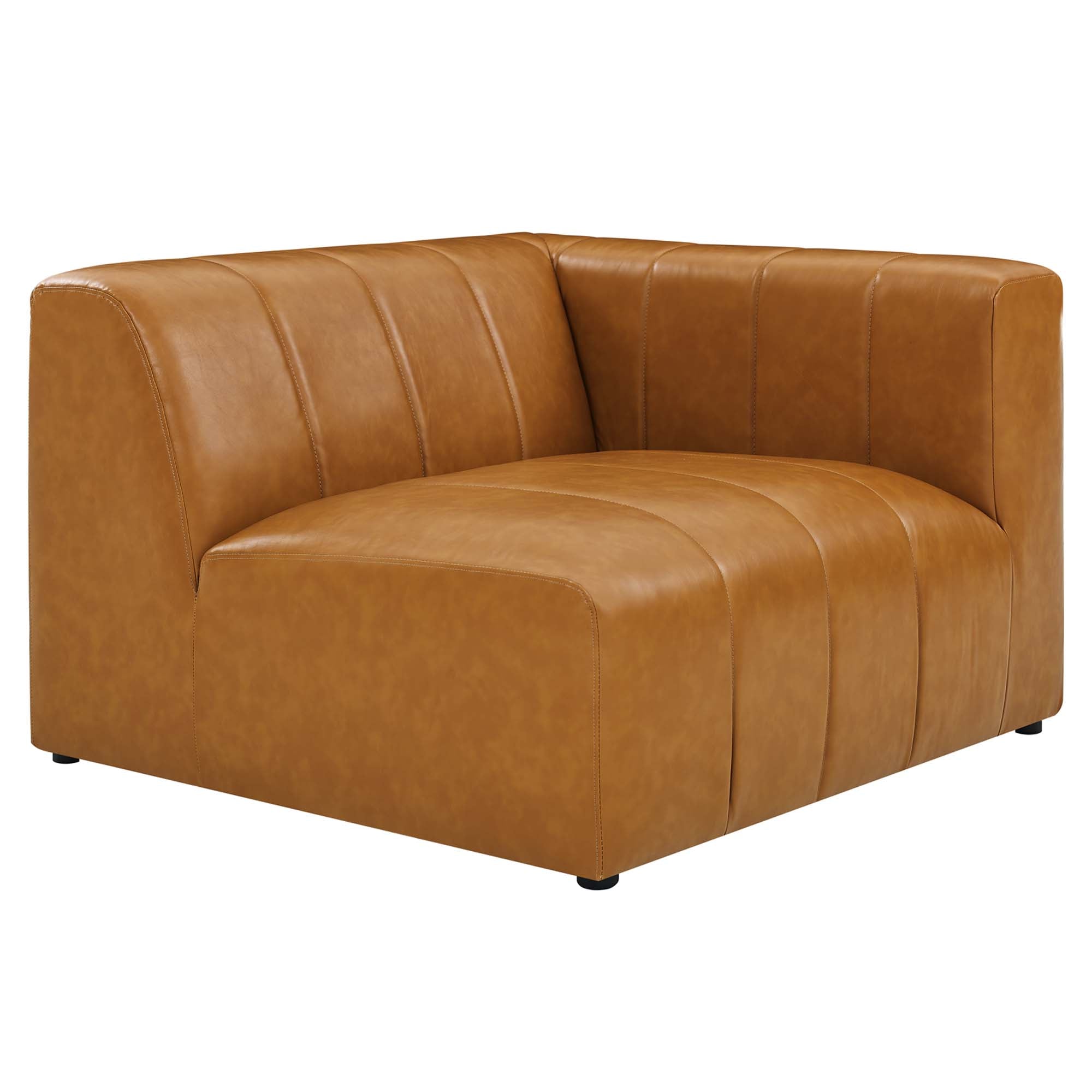 Modway Bartlett 5-Piece Vegan Leather Sectional Sofa