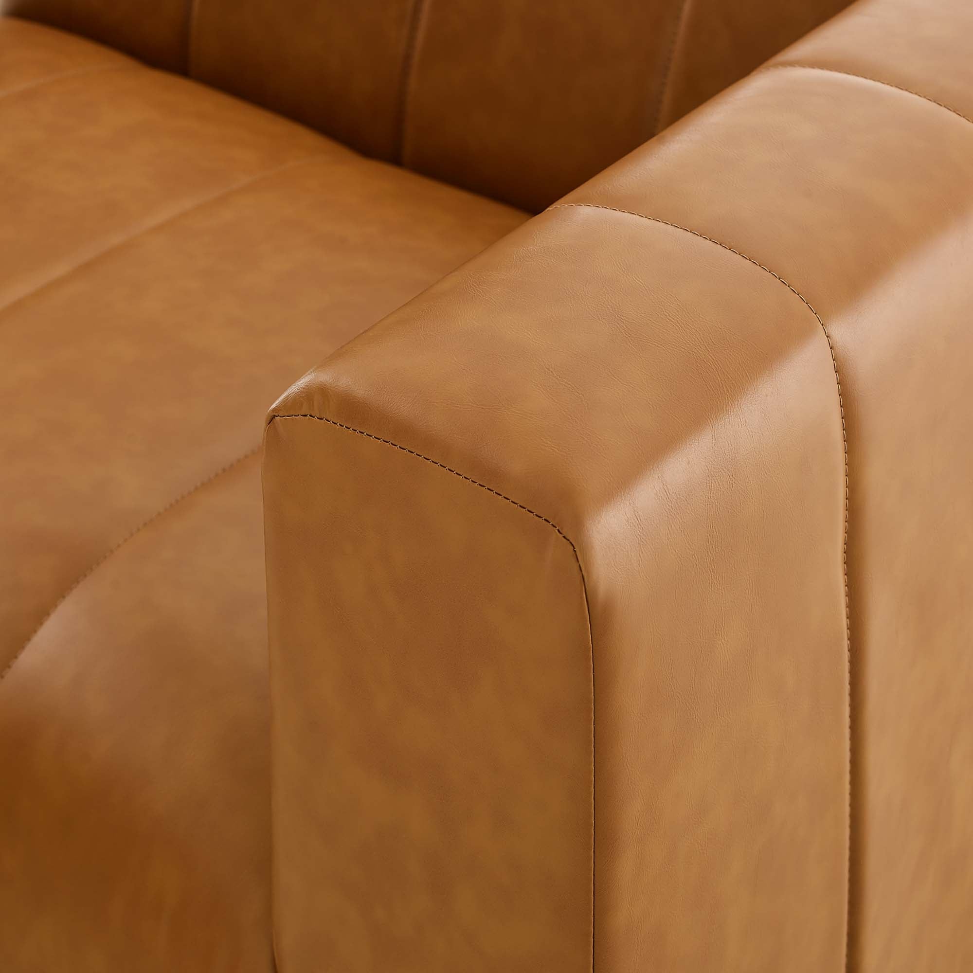 Modway Bartlett 5-Piece Vegan Leather Sectional Sofa