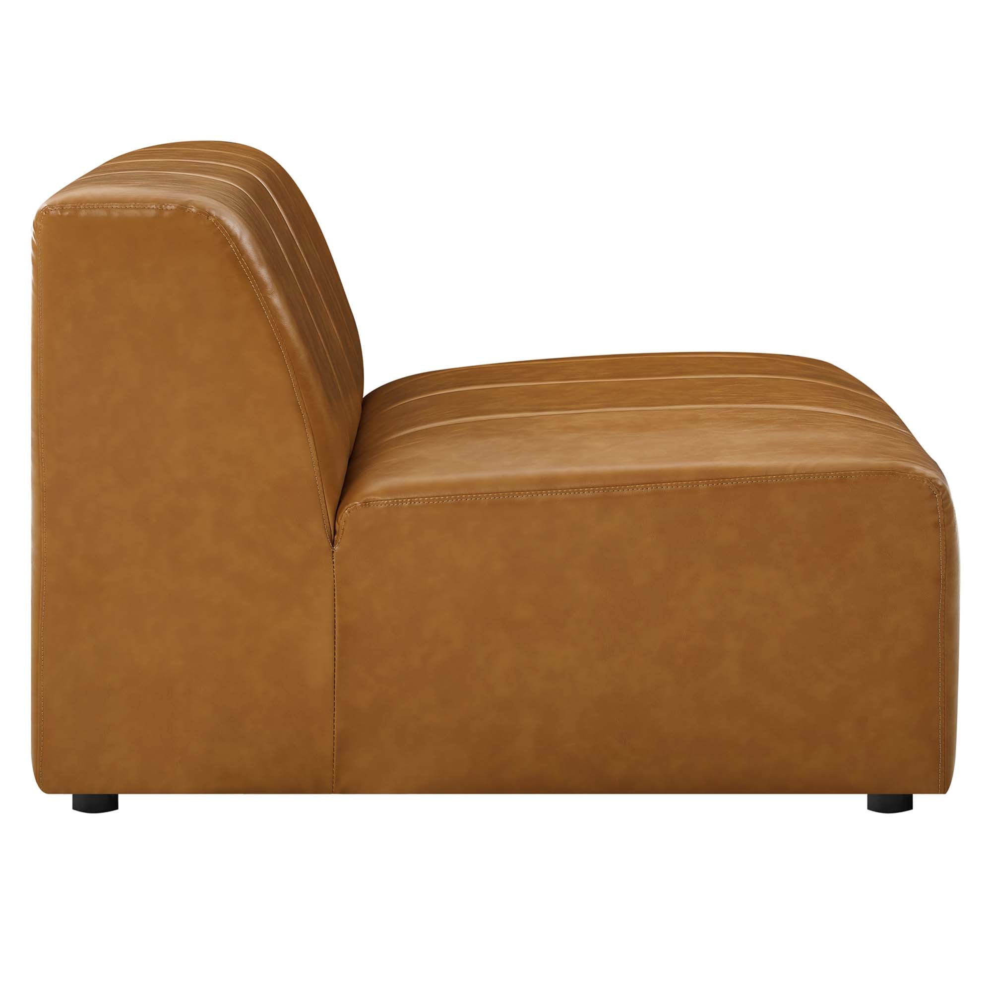 Modway Bartlett 5-Piece Vegan Leather Sectional Sofa