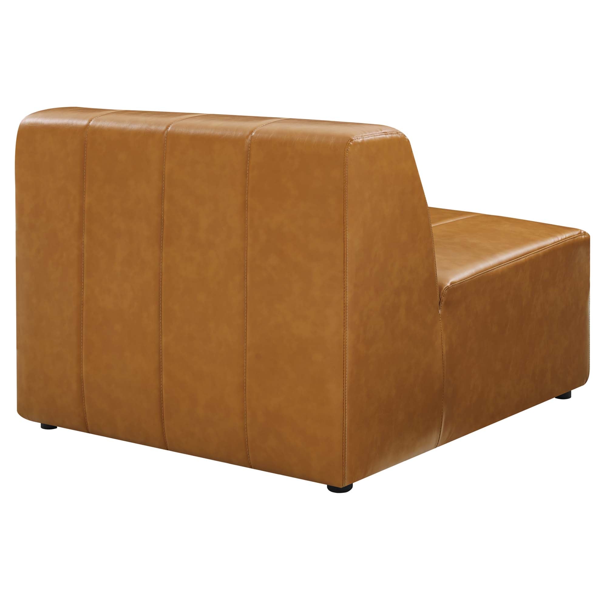 Modway Bartlett 5-Piece Vegan Leather Sectional Sofa