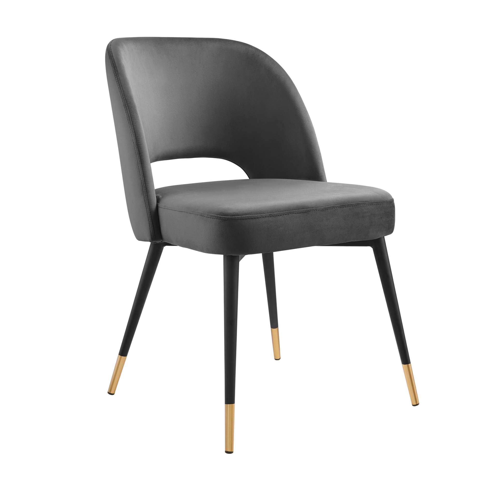 Modway Rouse Performance Velvet Dining Side Chairs Set of 2