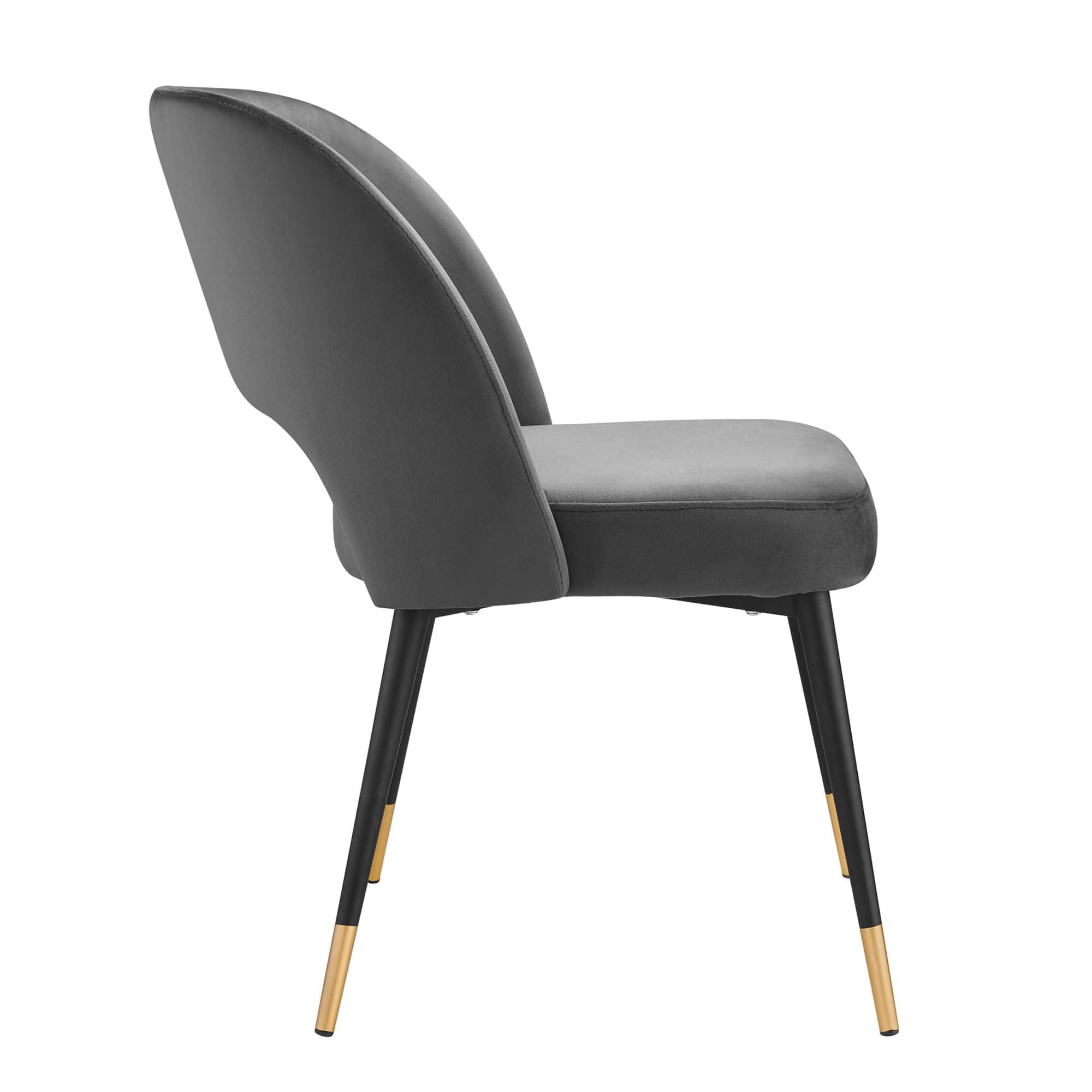 Modway Rouse Performance Velvet Dining Side Chairs Set of 2