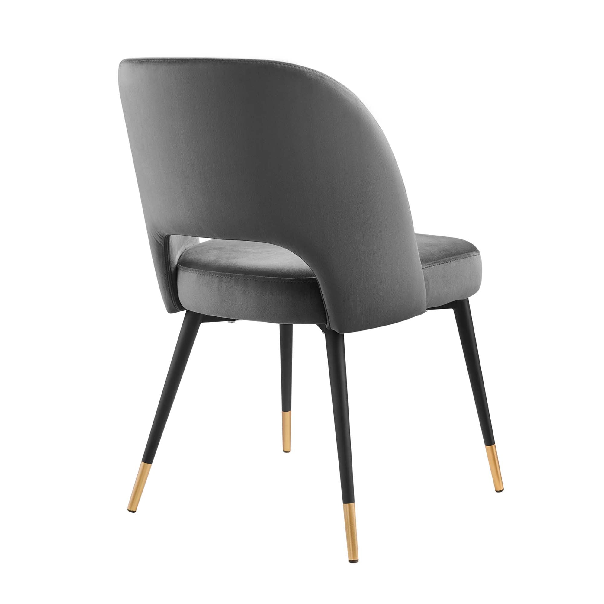 Modway Rouse Performance Velvet Dining Side Chairs Set of 2