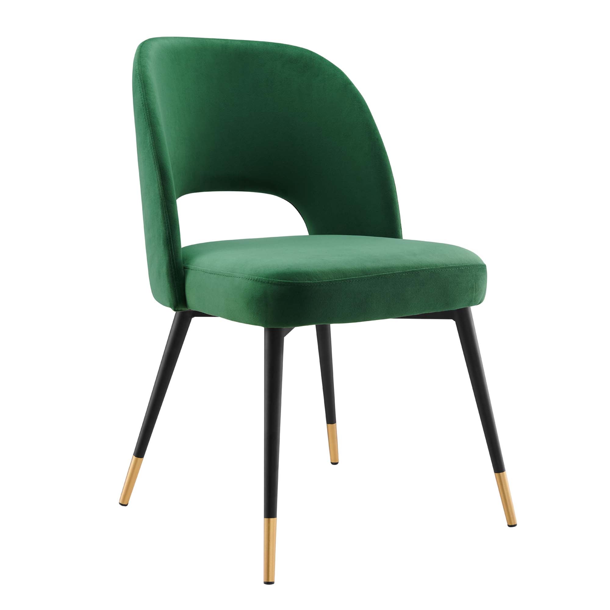 Modway Rouse Performance Velvet Dining Side Chairs Set of 2
