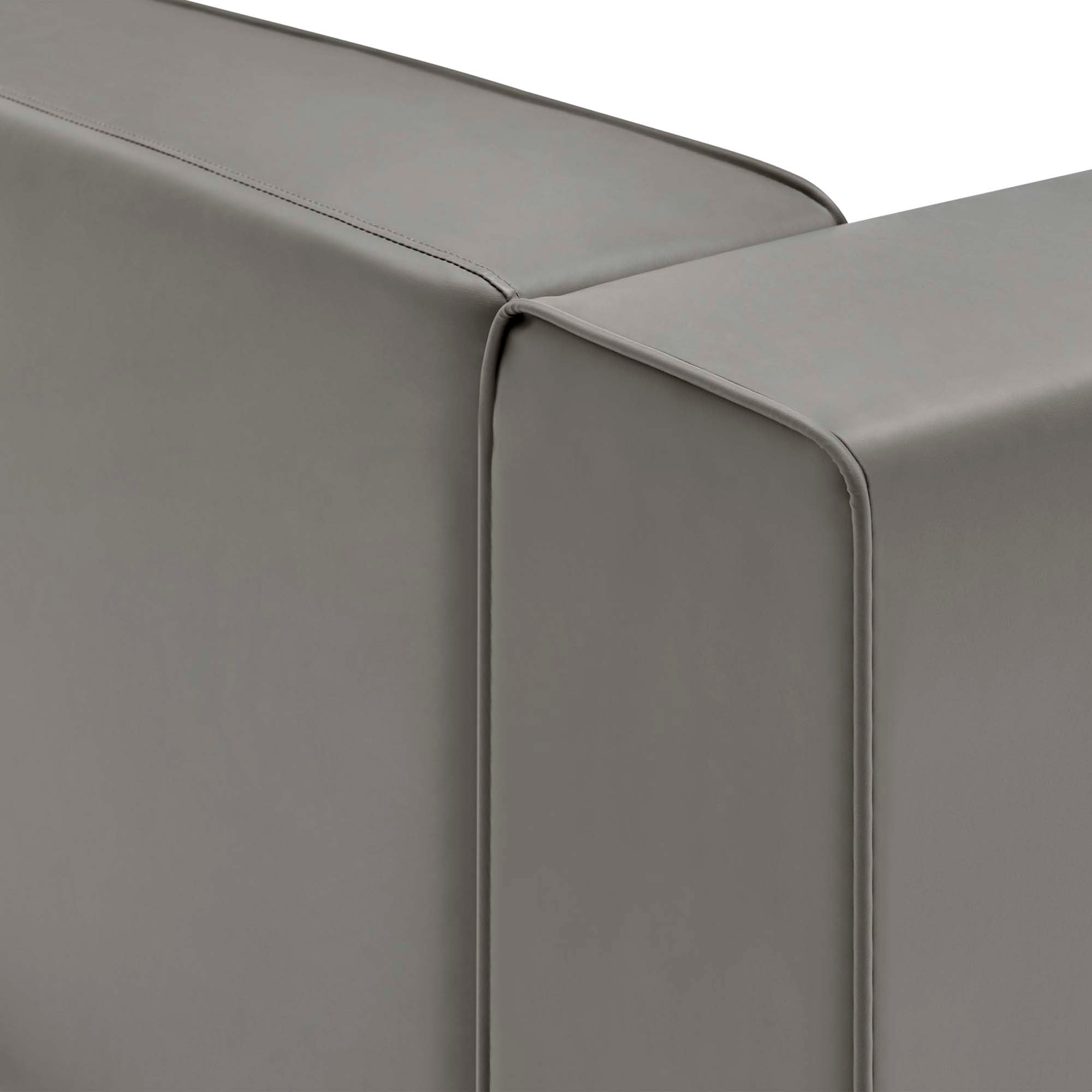 Modway Mingle Vegan Leather Right-Arm Chair