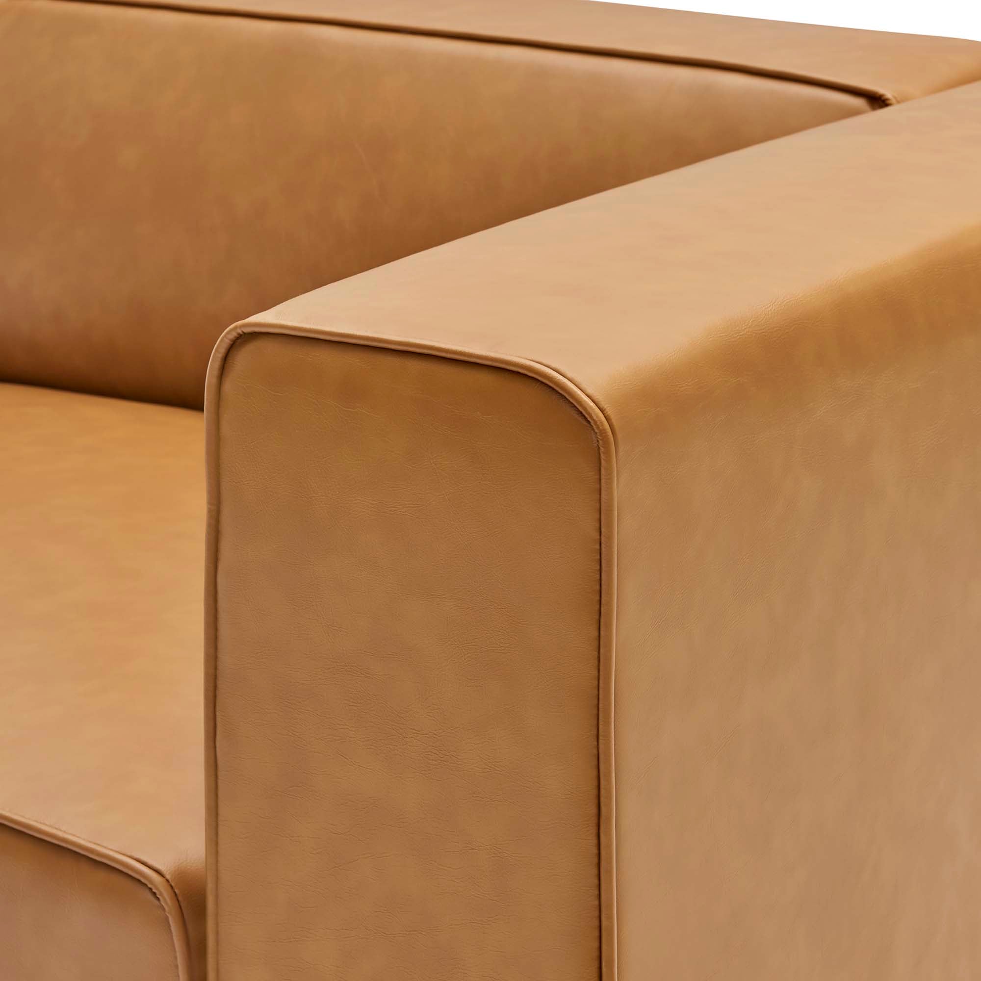 Modway Mingle Vegan Leather Right-Arm Chair