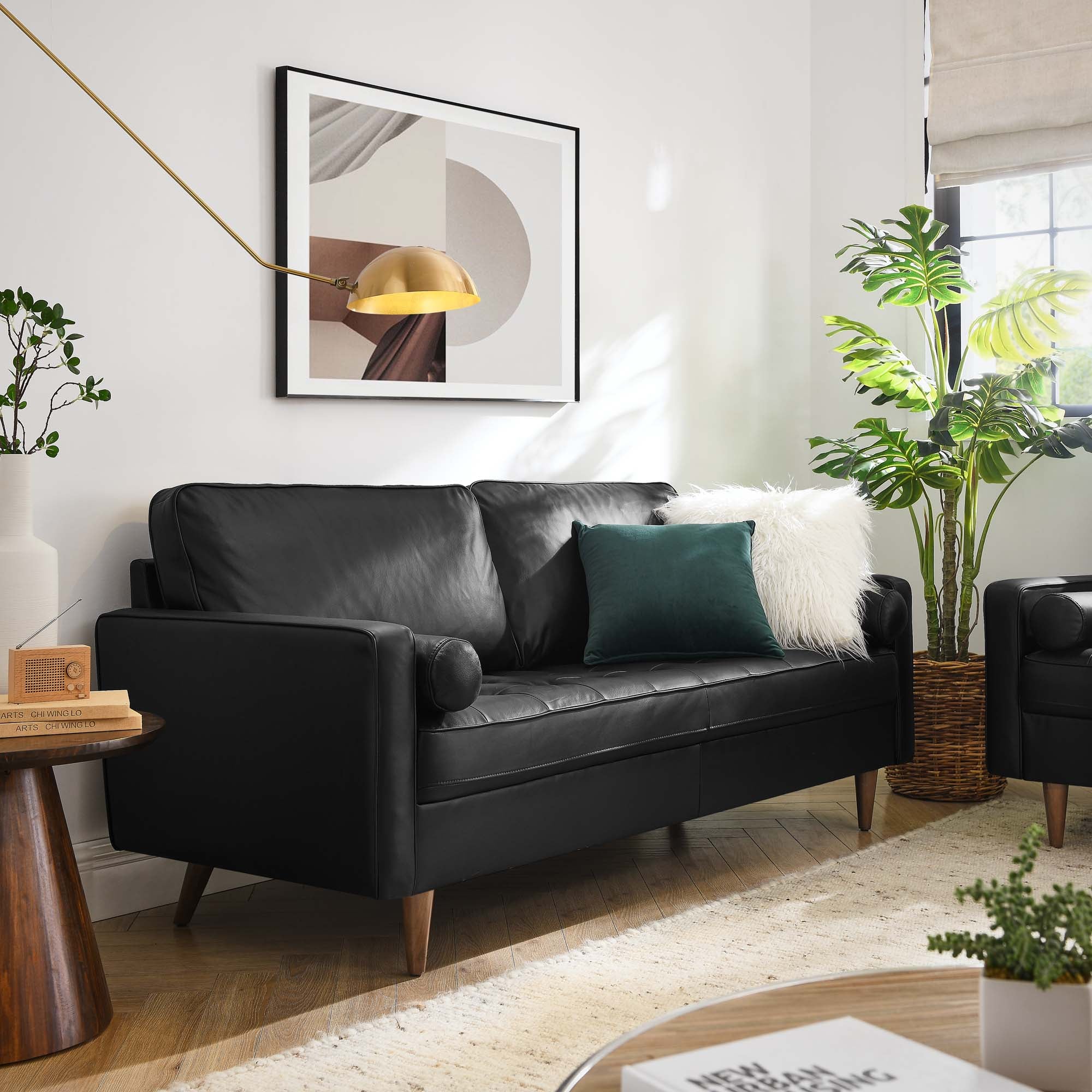 Modway Valour Leather Sofa