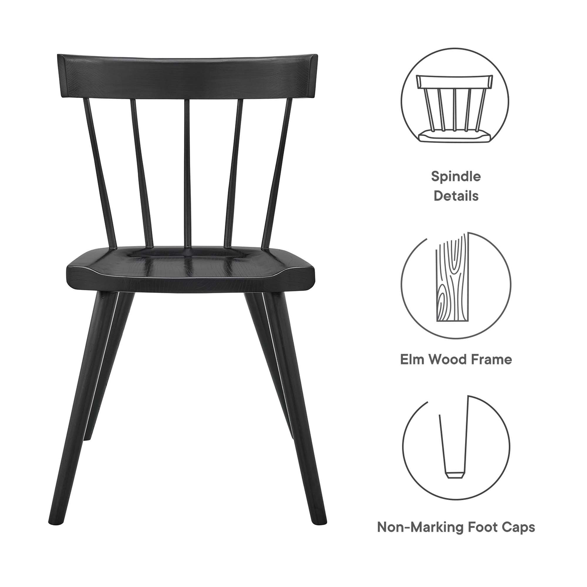 Modway Sutter Wood Dining Side Chair
