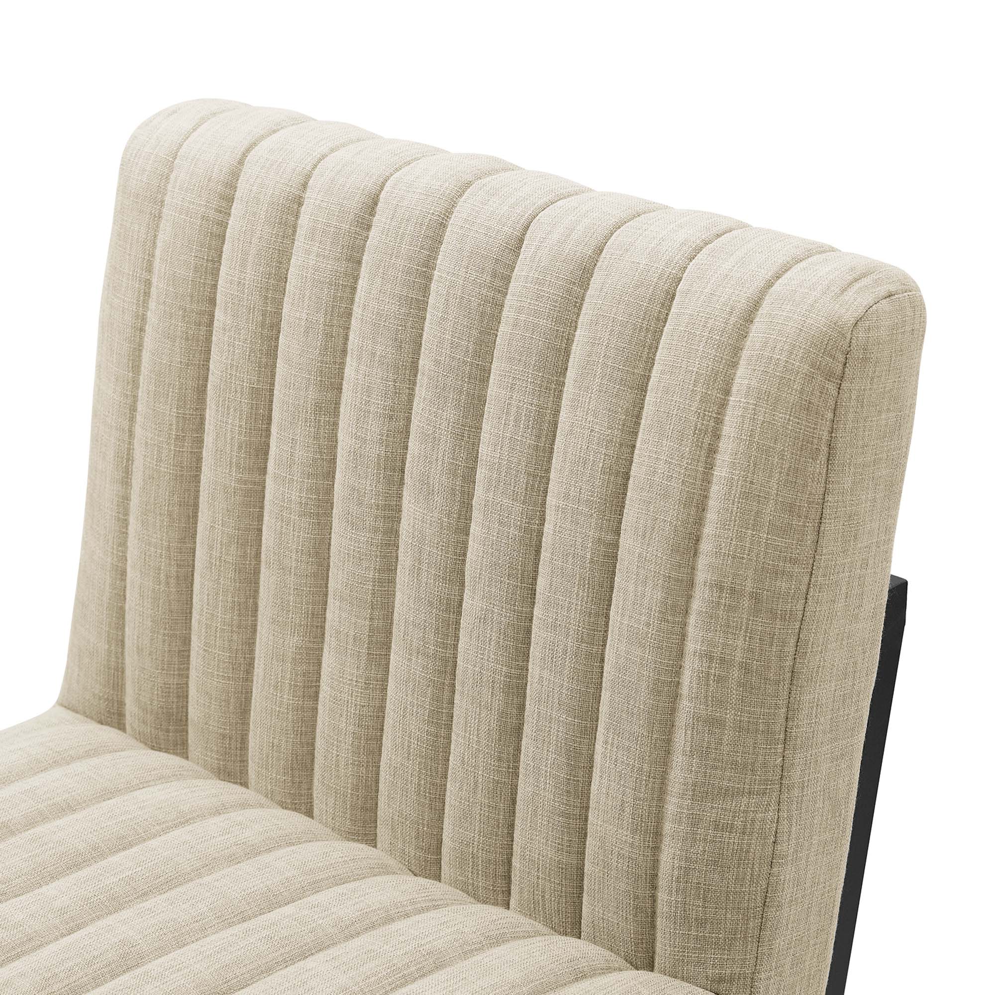 Modway Indulge Channel Tufted Fabric Counter Stool