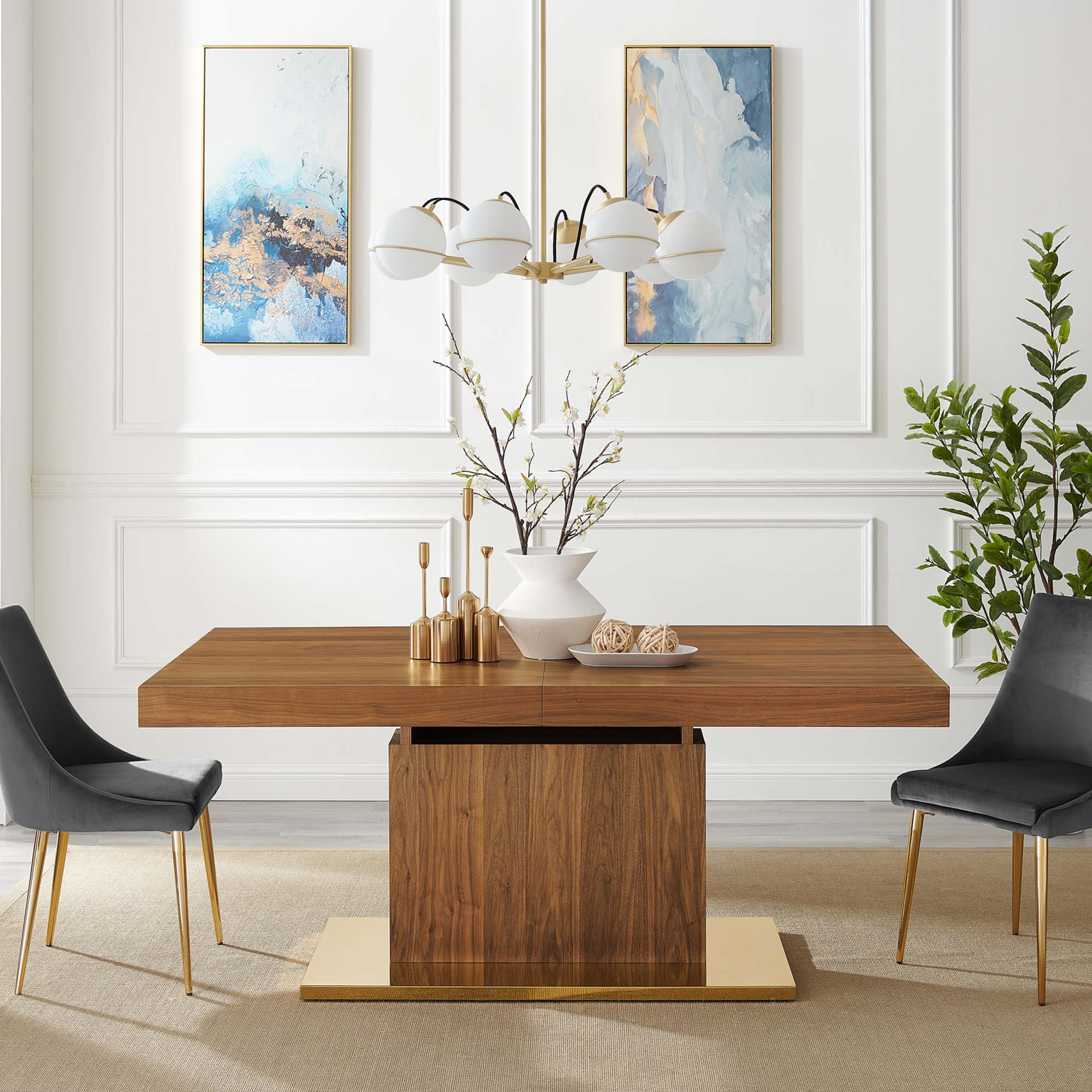 Modway Vector Expandable Dining Table