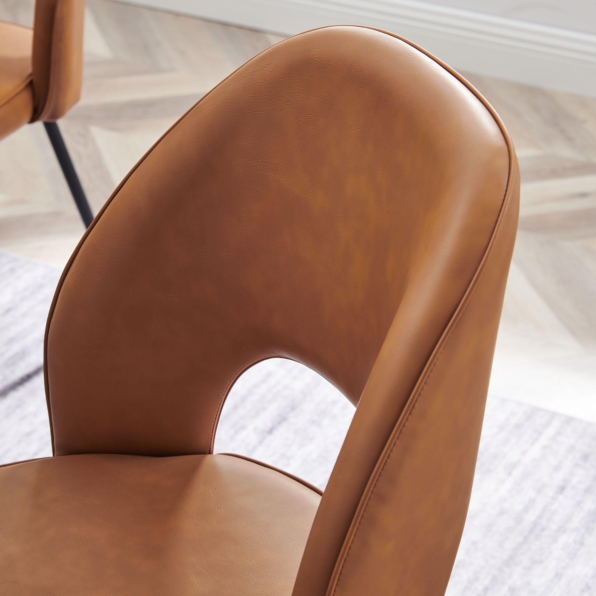 Modway Nico Vegan Leather Dining Chair Set of 2