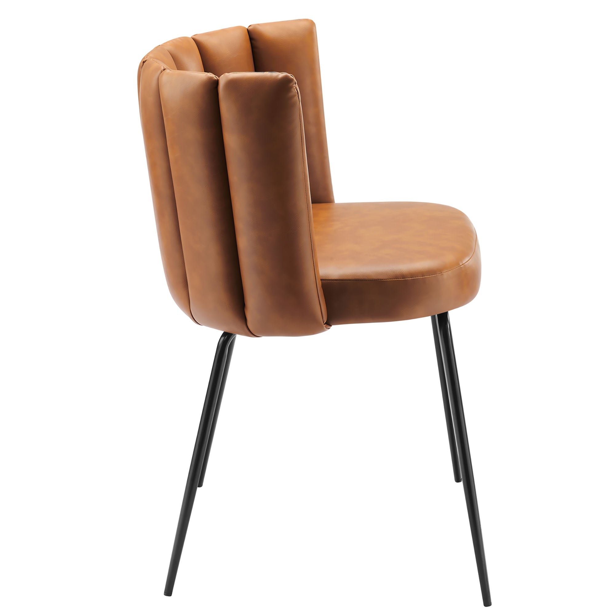 Modway Virtue Vegan Leather Dining Chair Set of 2