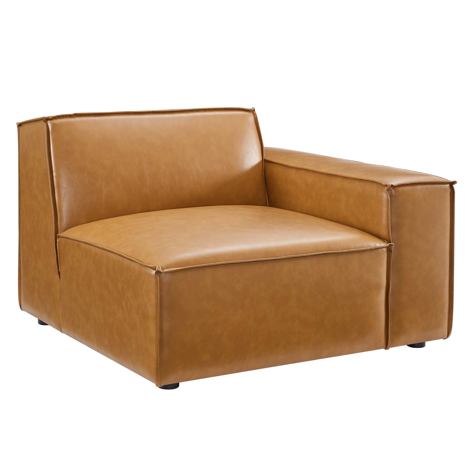Modway Restore 3-Piece Vegan Leather Sofa