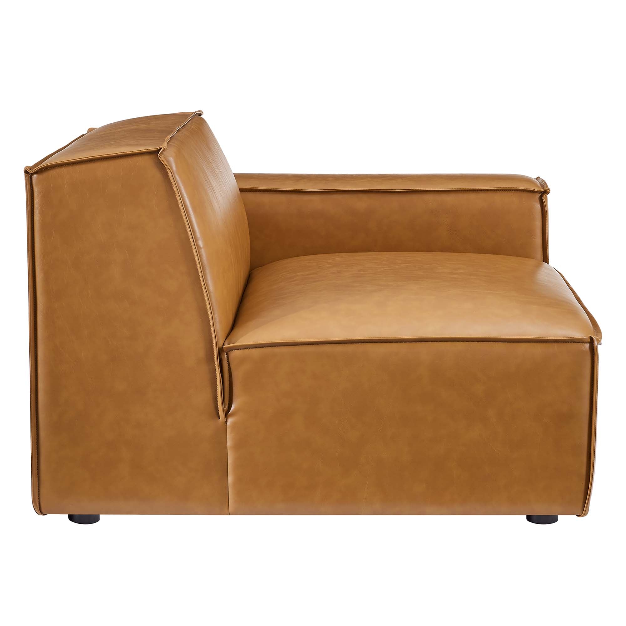Modway Restore 3-Piece Vegan Leather Sofa