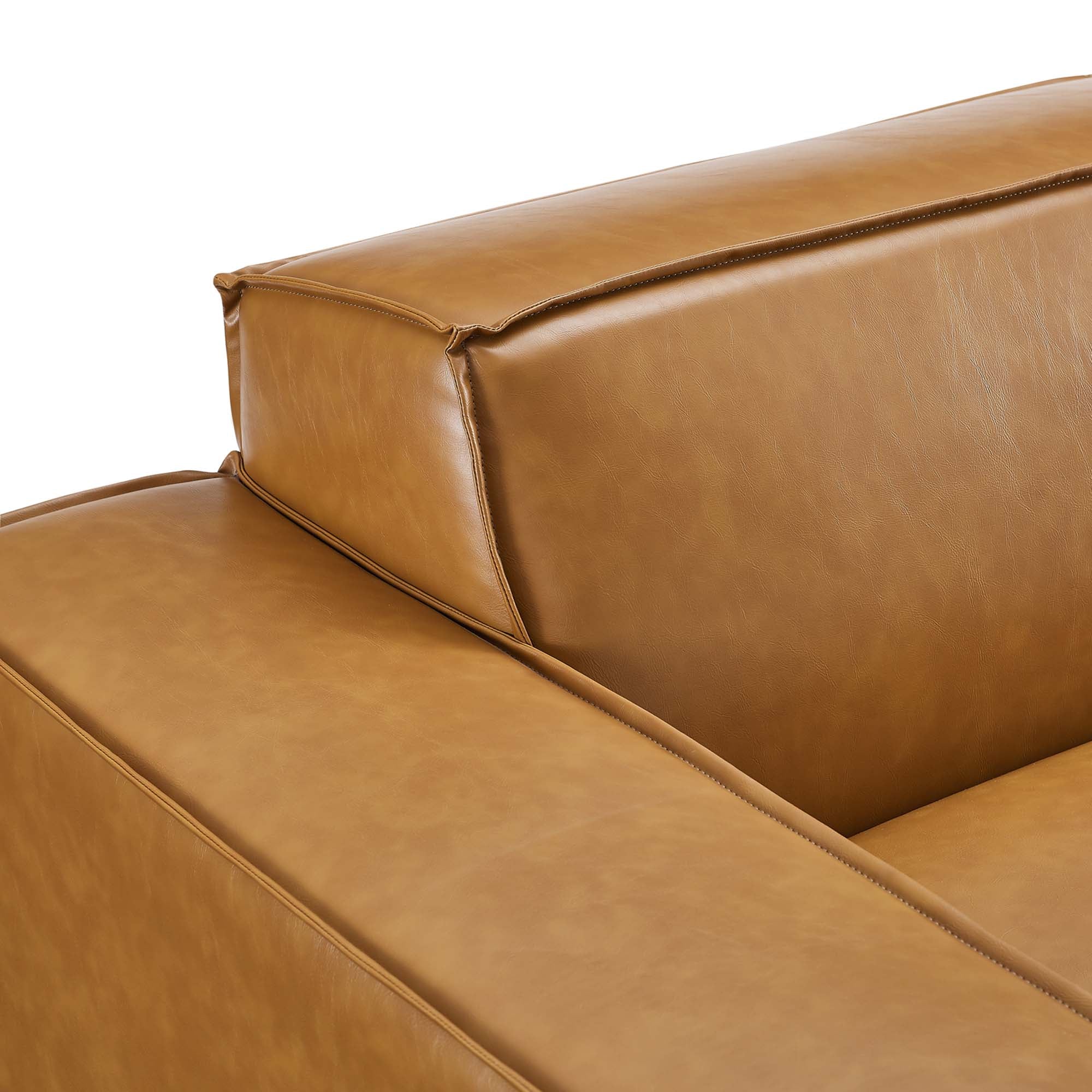 Modway Restore 4-Piece Vegan Leather Sectional Sofa
