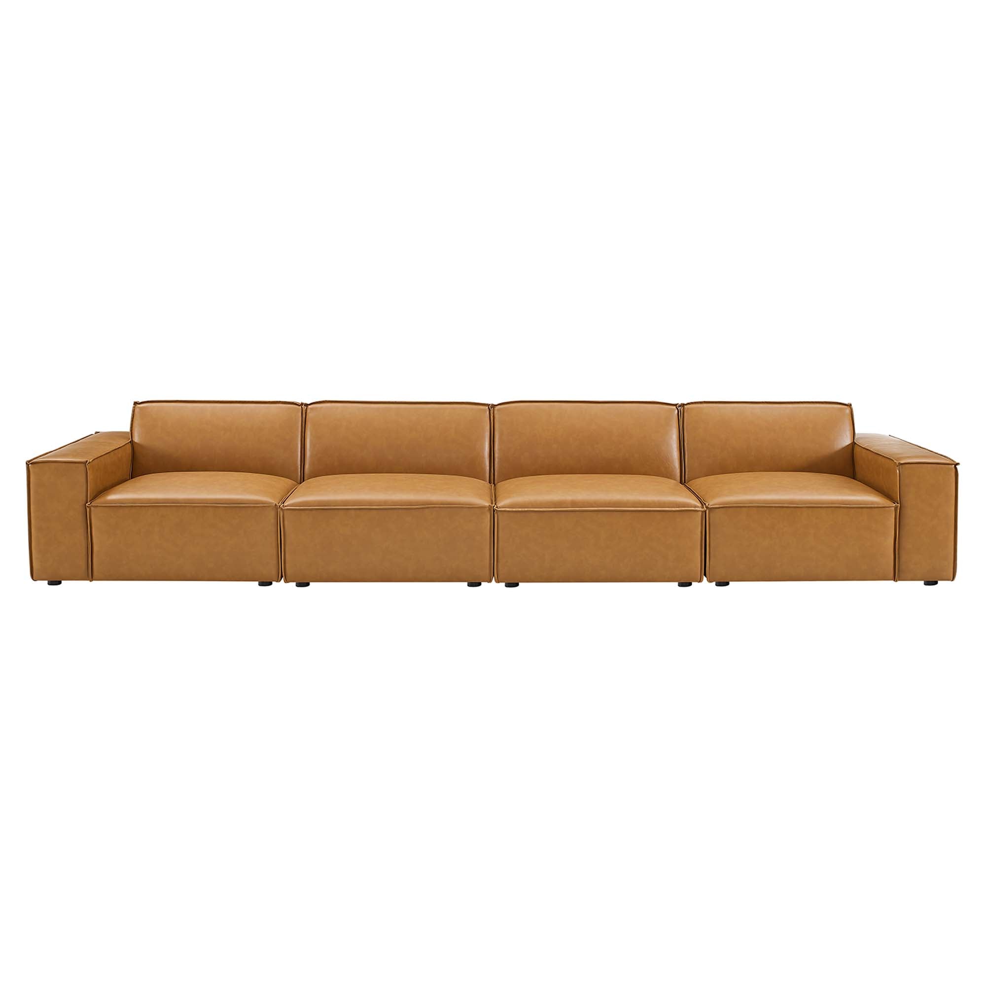 Modway Restore 4-Piece Vegan Leather Sofa