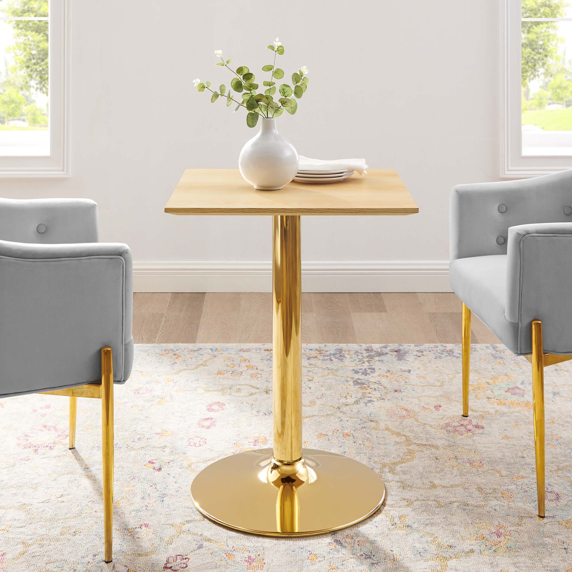 Modway Verne 24" Square Dining Table