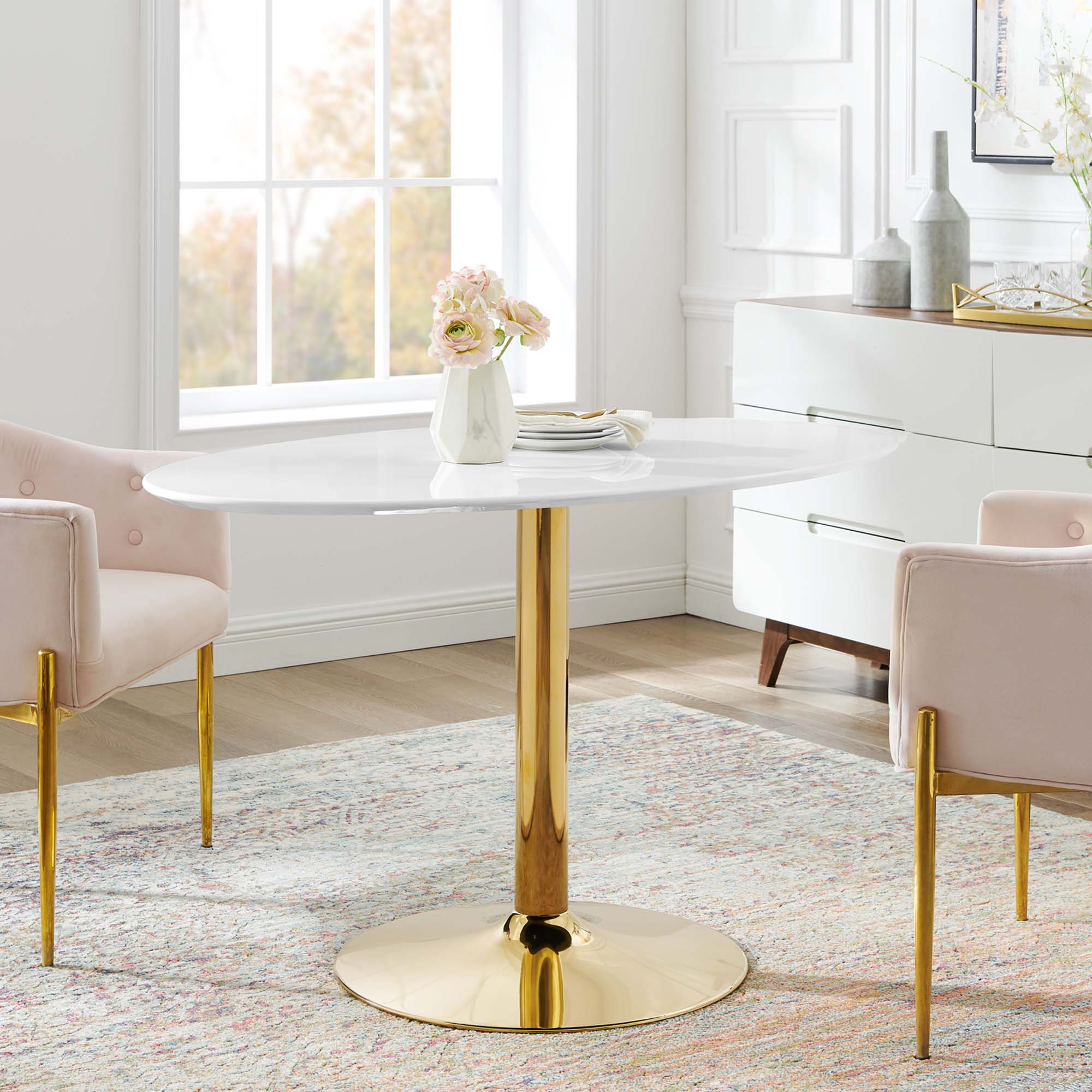 Modway Verne 48" Oval Dining Table