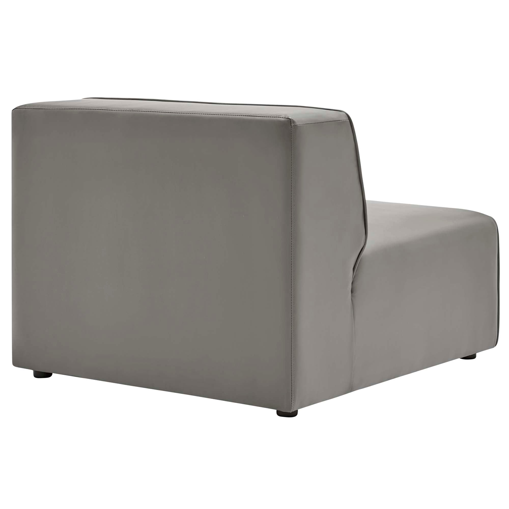 Modway Mingle 3-Piece Vegan Leather Sectional Sofa