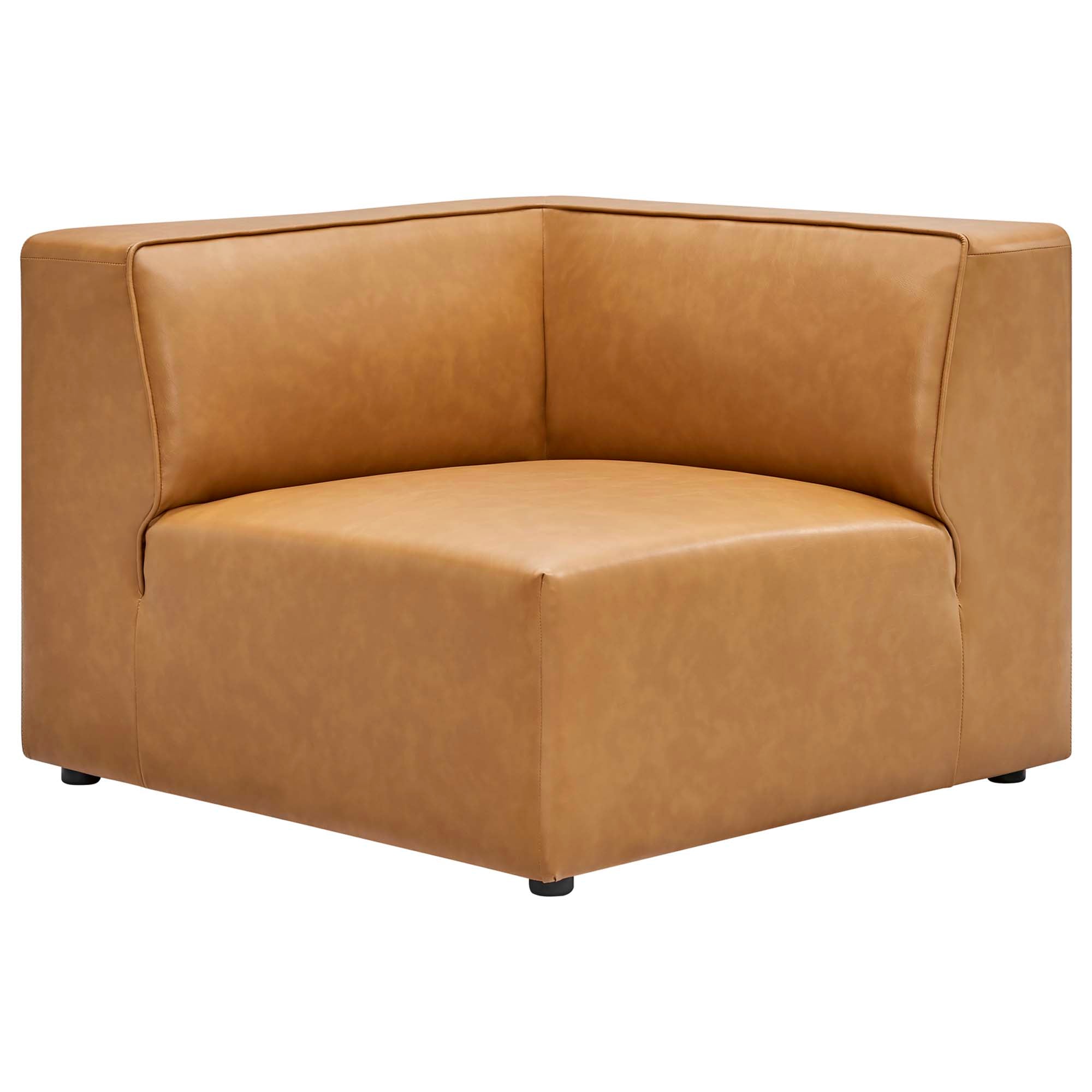 Modway Mingle 5-Piece Vegan Leather Sectional Sofa
