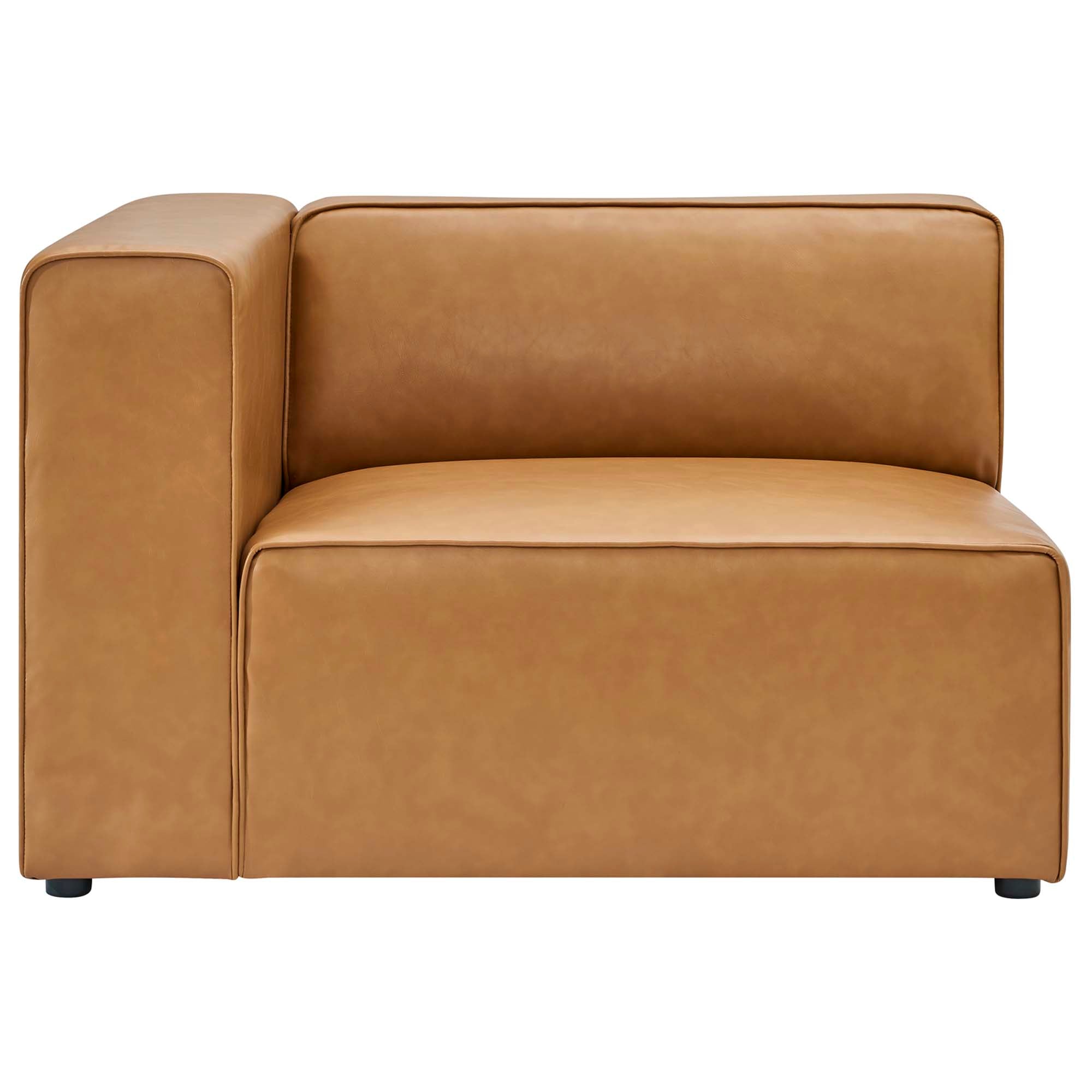 Modway Mingle 5-Piece Vegan Leather Sectional Sofa