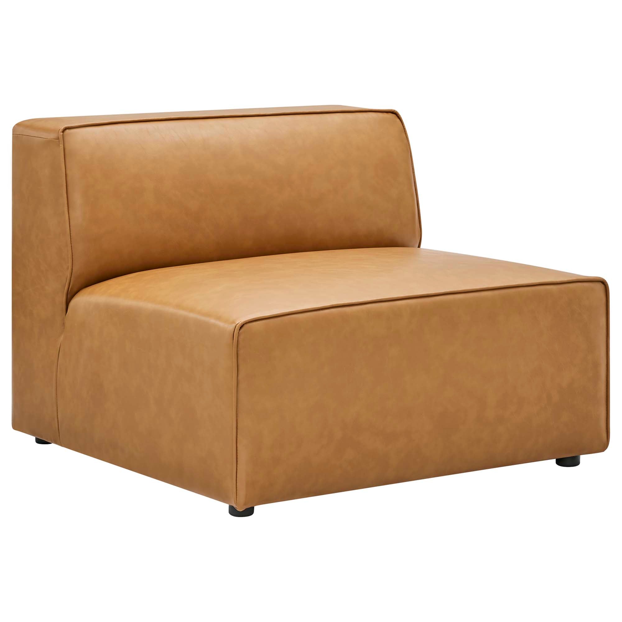 Modway Mingle 5-Piece Vegan Leather Sectional Sofa