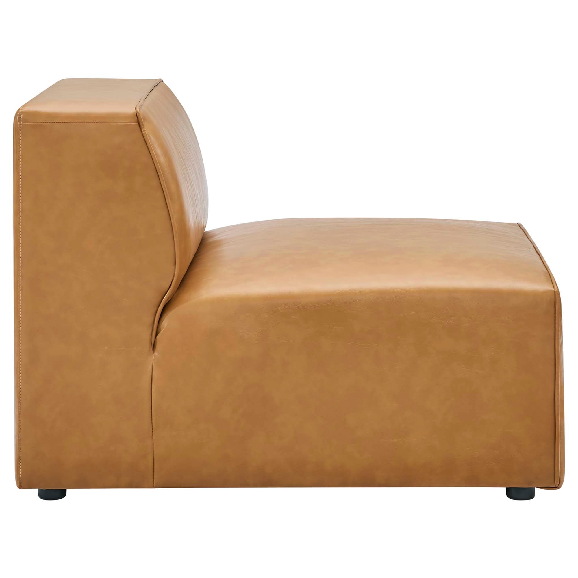 Modway Mingle 5-Piece Vegan Leather Sectional Sofa