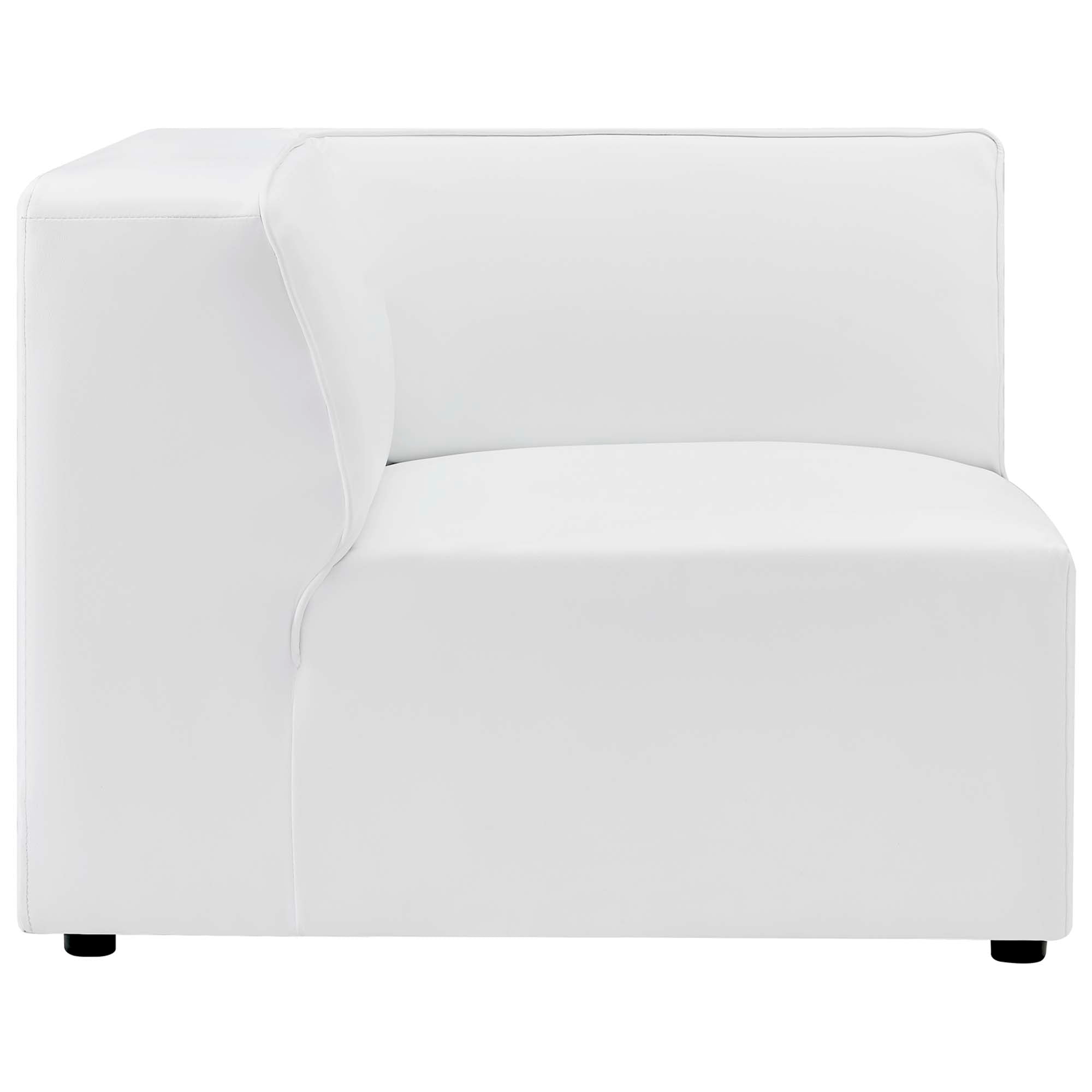 Modway Mingle 5-Piece Vegan Leather Sectional Sofa