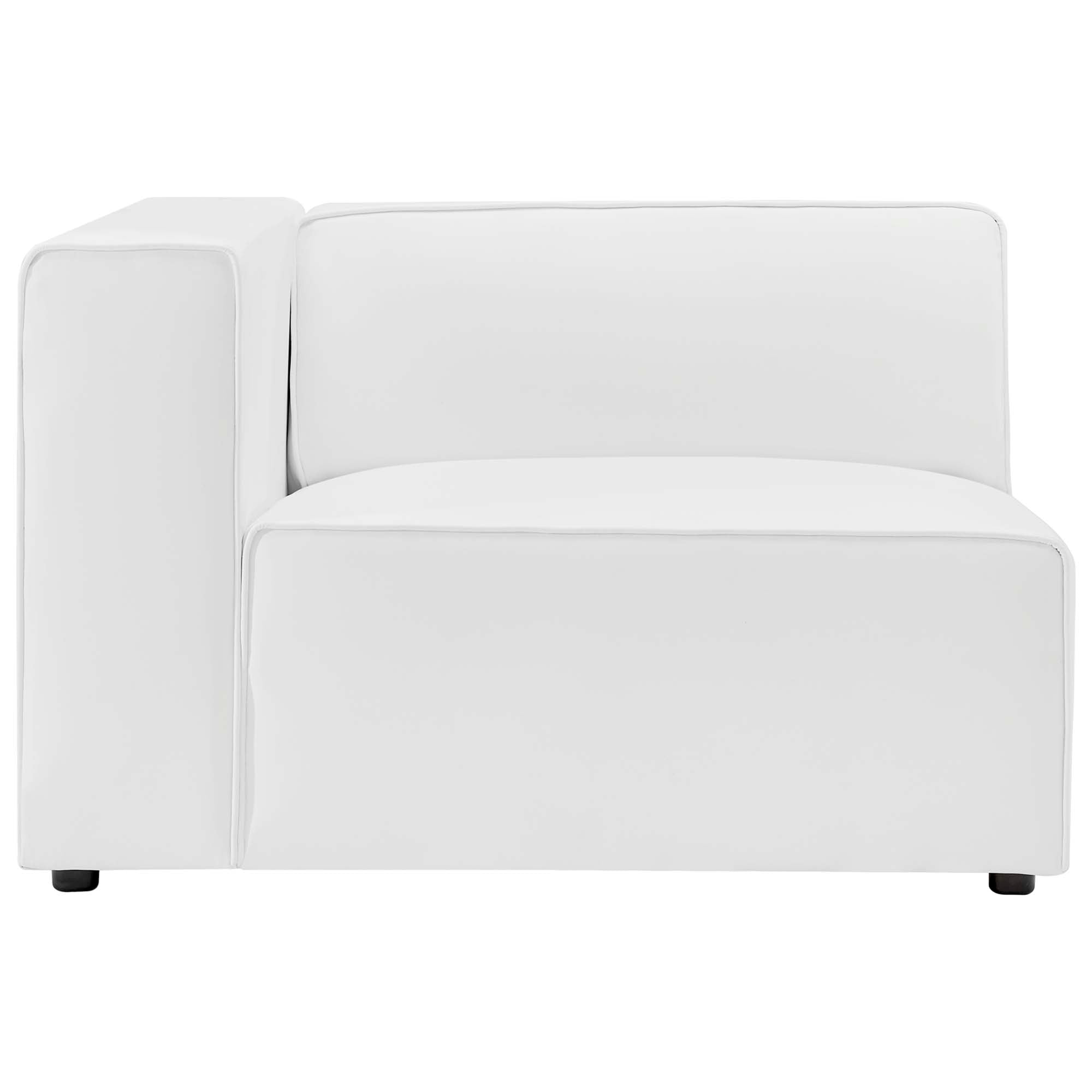 Modway Mingle 5-Piece Vegan Leather Sectional Sofa