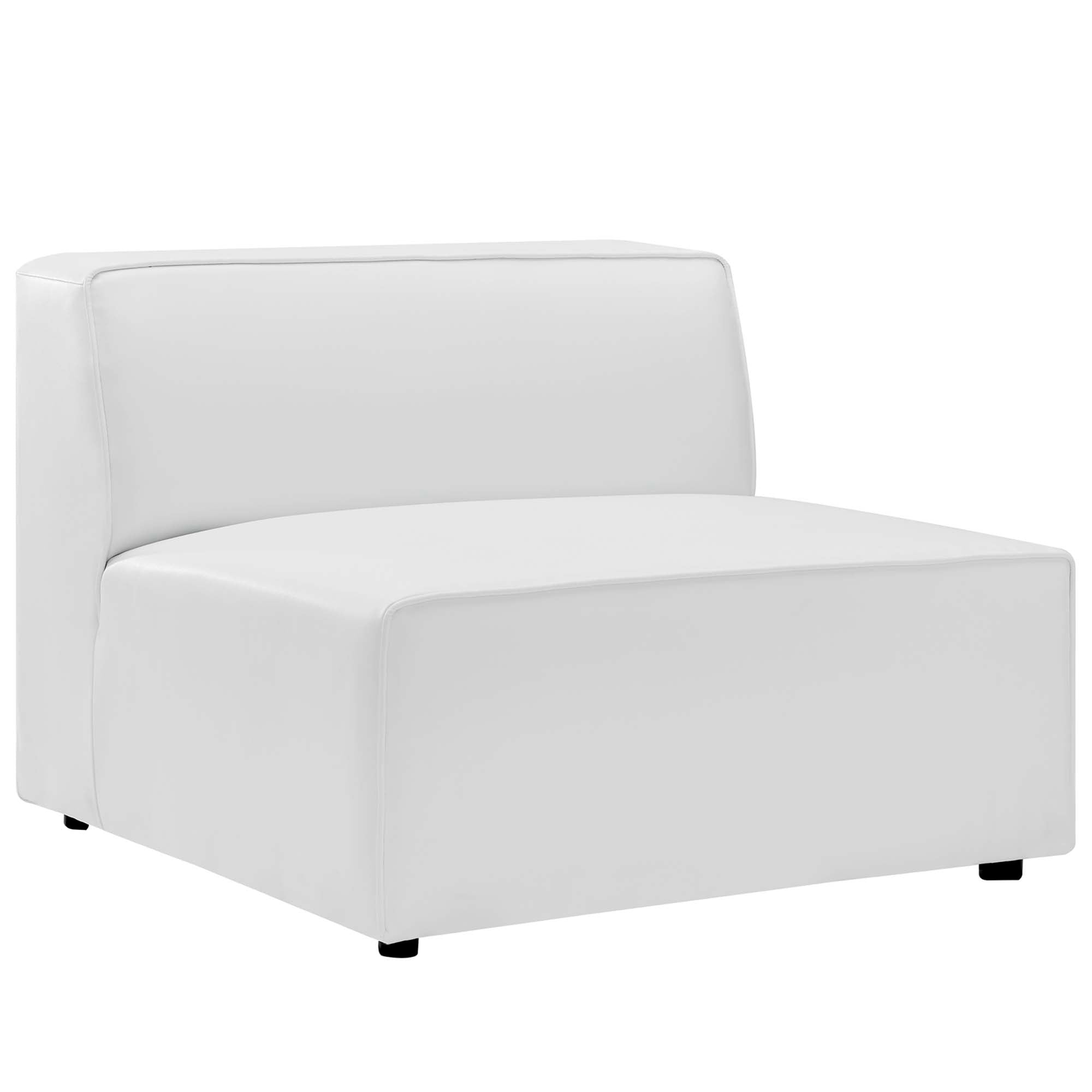 Modway Mingle 5-Piece Vegan Leather Sectional Sofa