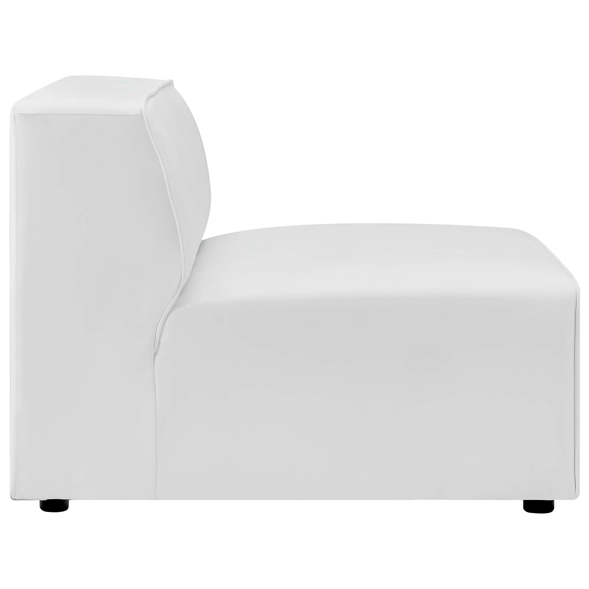 Modway Mingle 5-Piece Vegan Leather Sectional Sofa