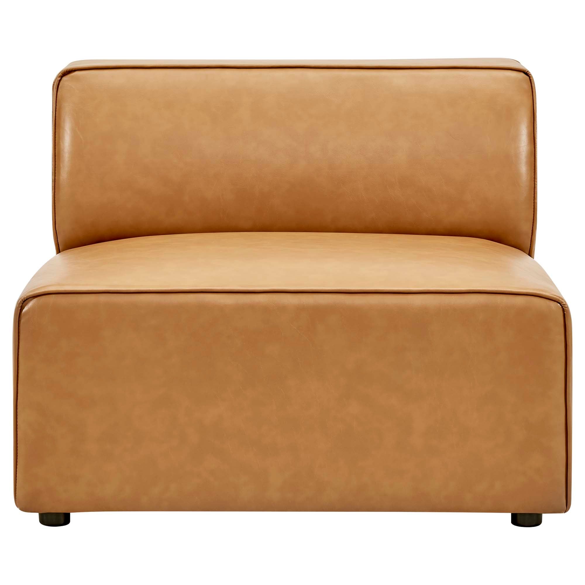 Modway Mingle 8-Piece Vegan Leather Sectional Sofa Set
