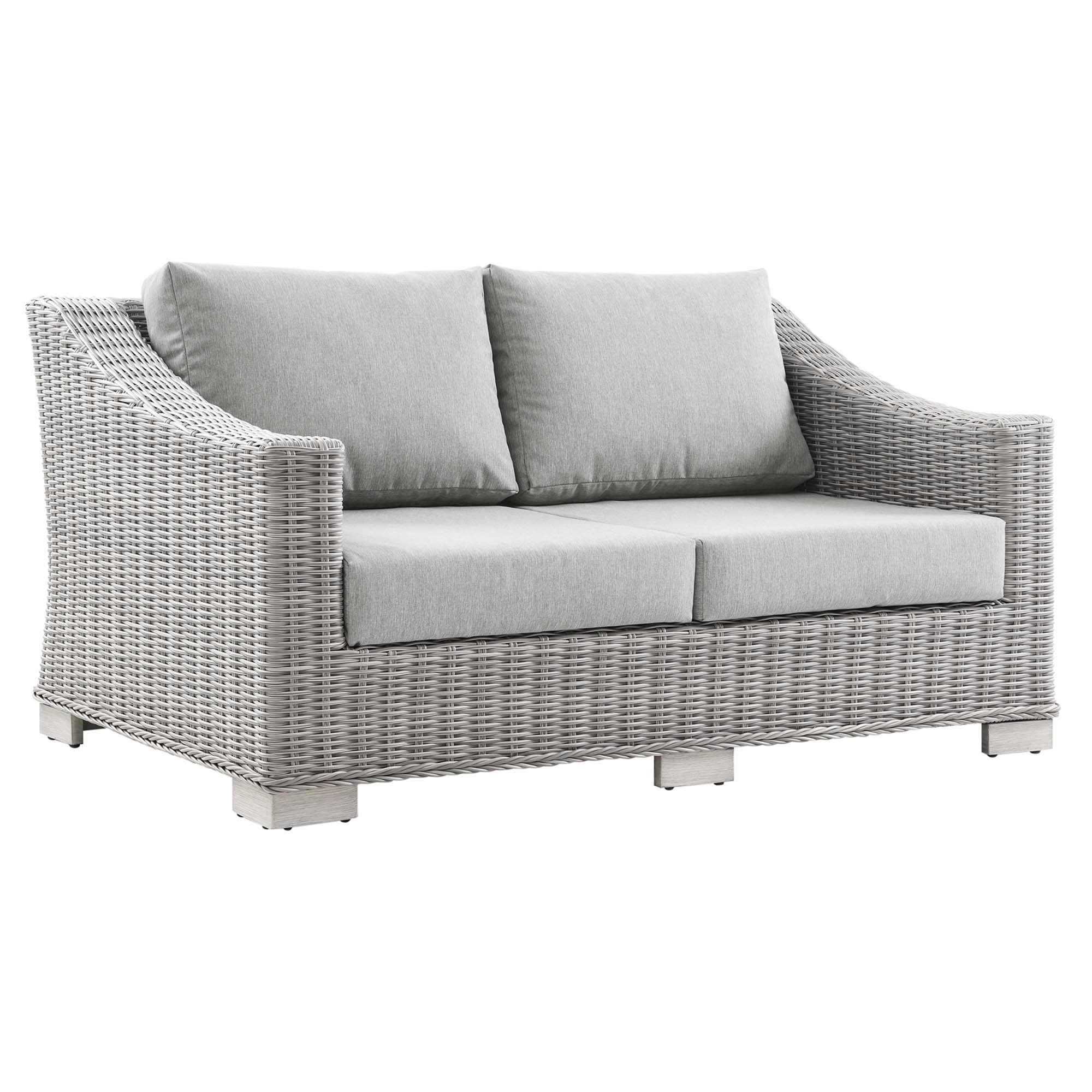 Modway Conway Outdoor Patio Wicker Rattan Loveseat