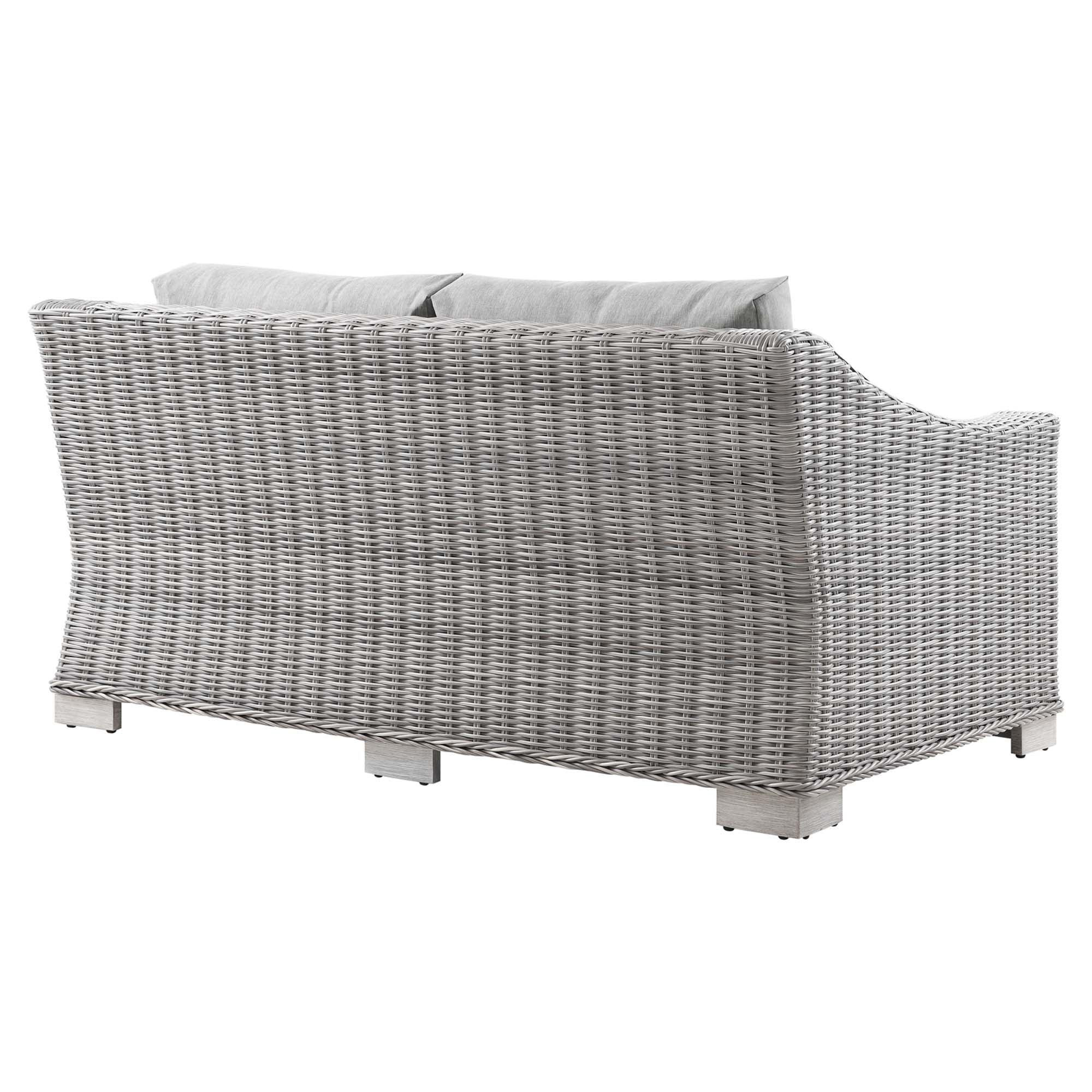 Modway Conway Outdoor Patio Wicker Rattan Loveseat