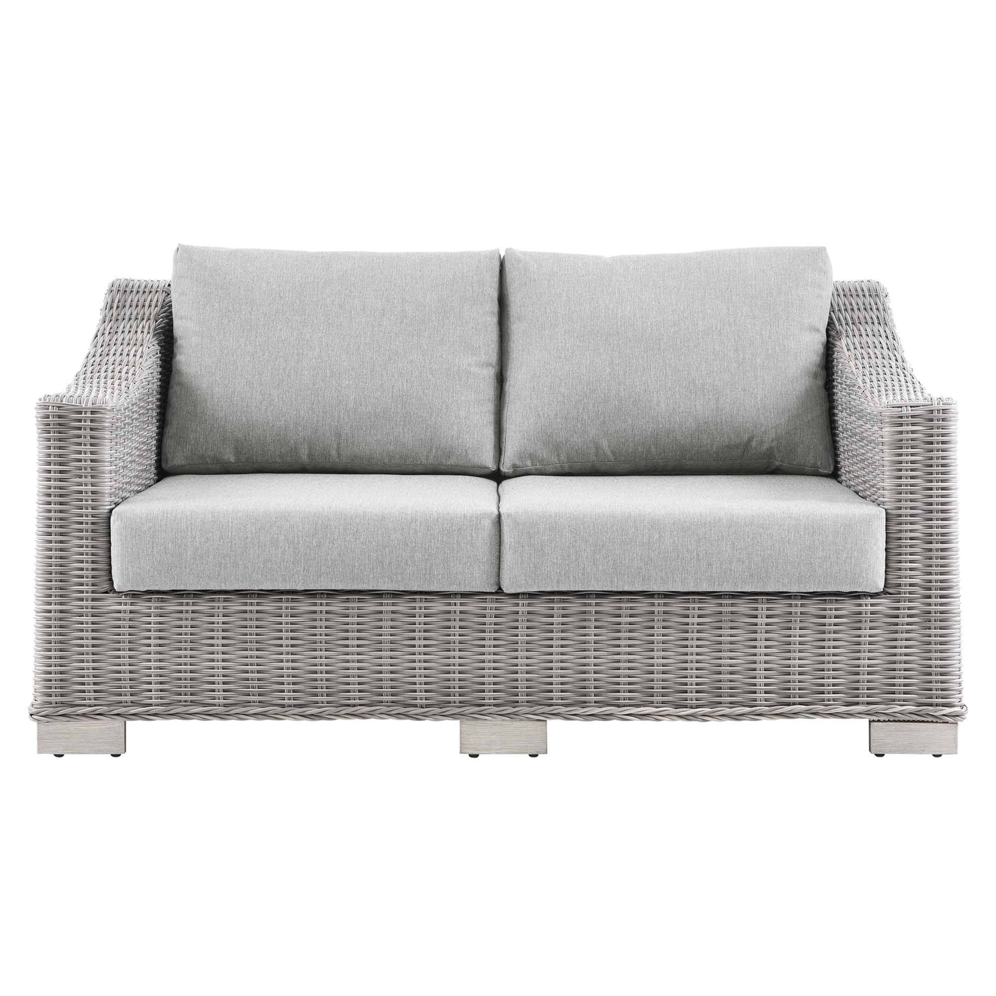 Modway Conway Outdoor Patio Wicker Rattan Loveseat