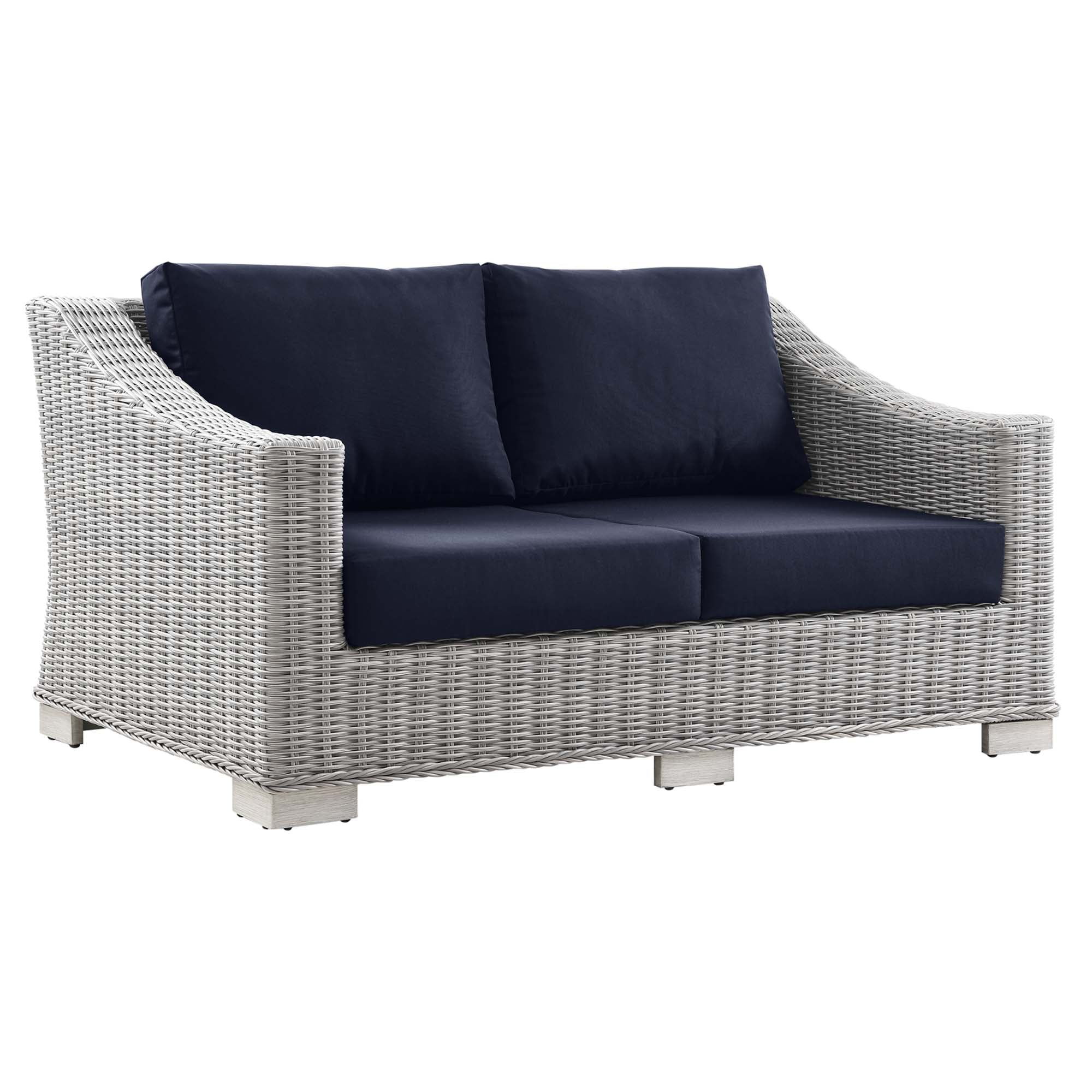 Modway Conway Outdoor Patio Wicker Rattan Loveseat