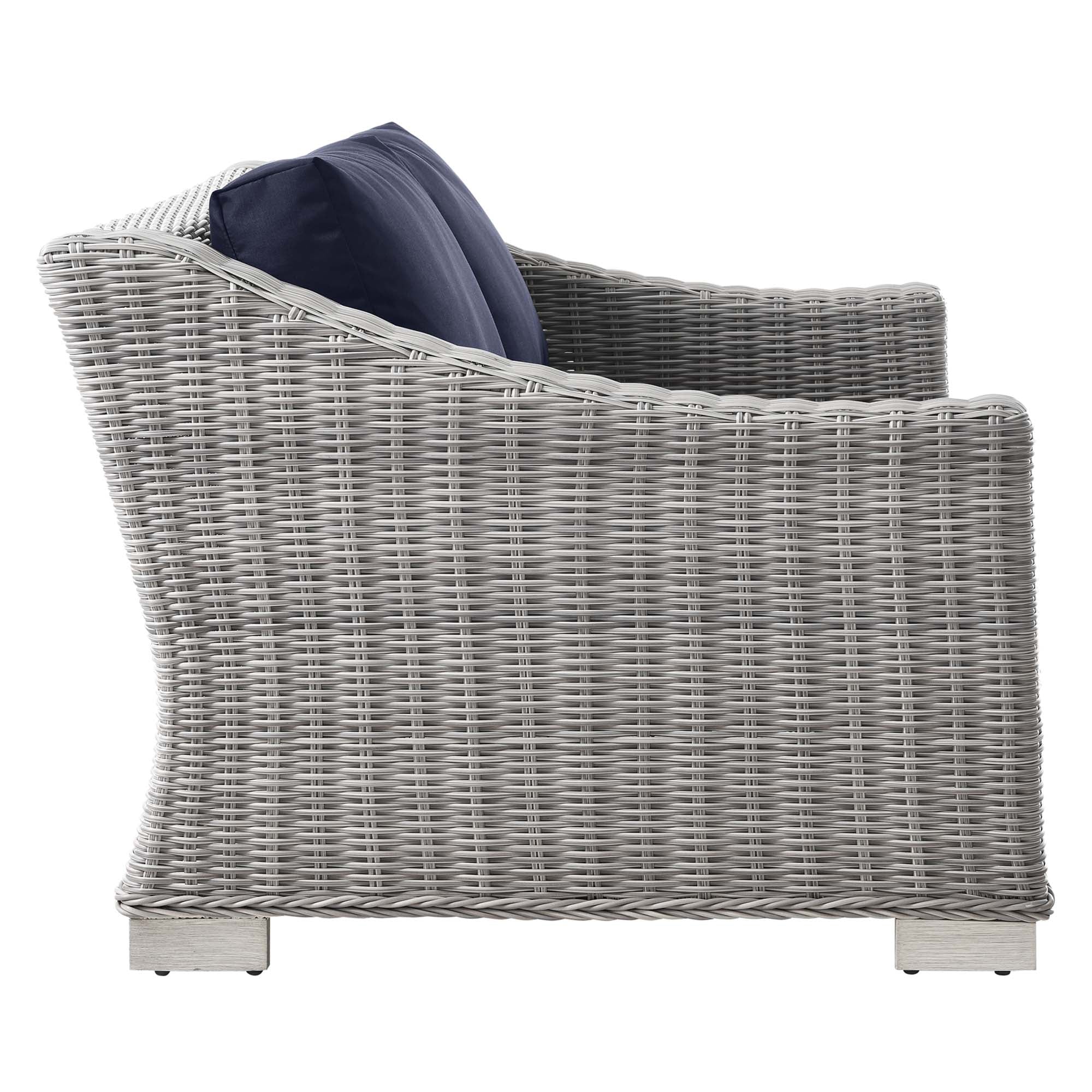 Modway Conway Outdoor Patio Wicker Rattan Loveseat