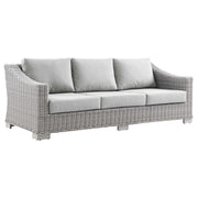 Modway Conway Outdoor Patio Wicker Rattan Sofa