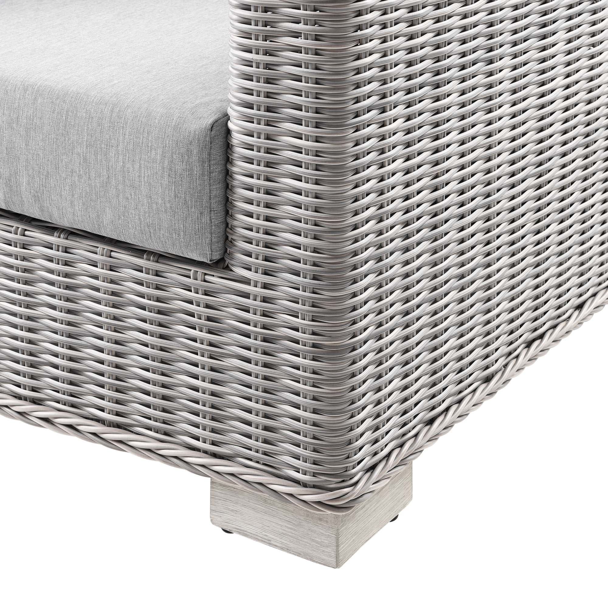 Modway Conway Outdoor Patio Wicker Rattan Sofa