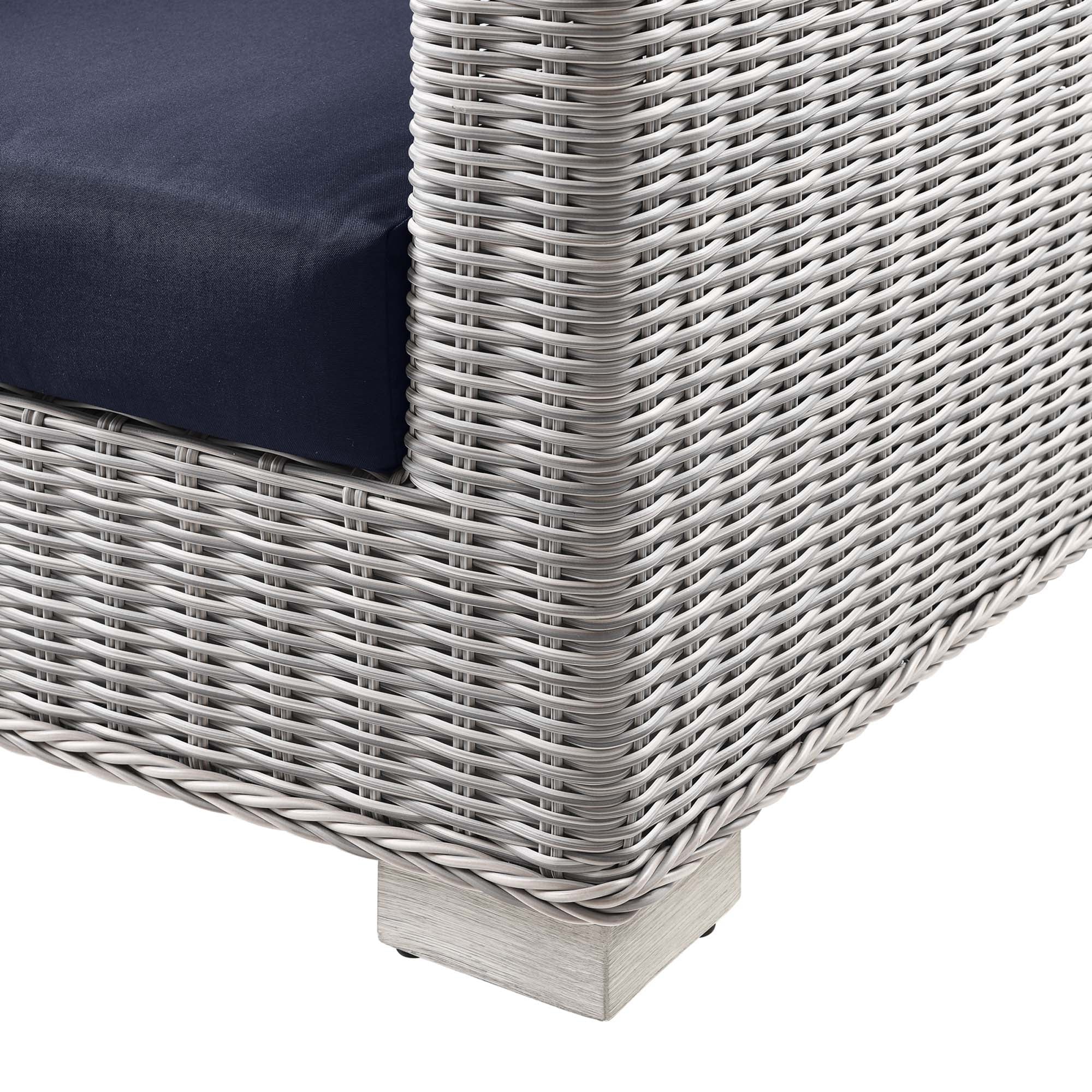 Modway Conway Outdoor Patio Wicker Rattan Sofa