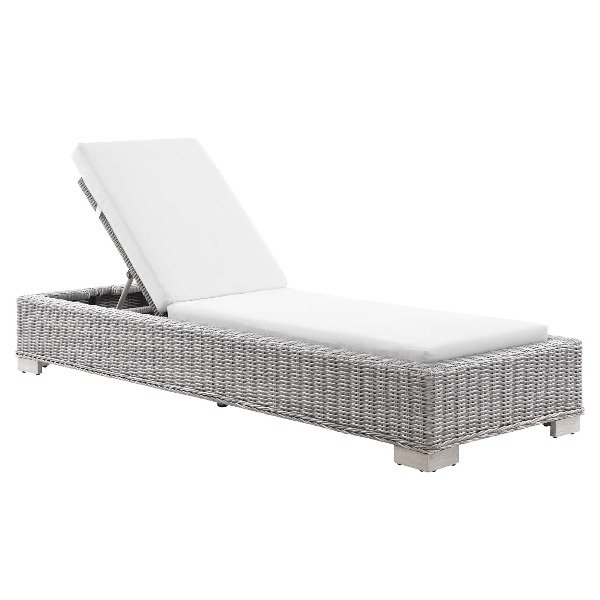 Modway Conway Outdoor Patio Wicker Rattan Chaise Lounge