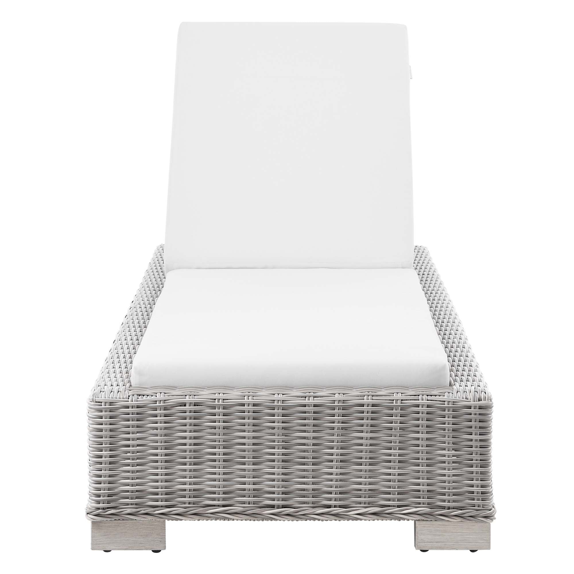 Modway Conway Outdoor Patio Wicker Rattan Chaise Lounge