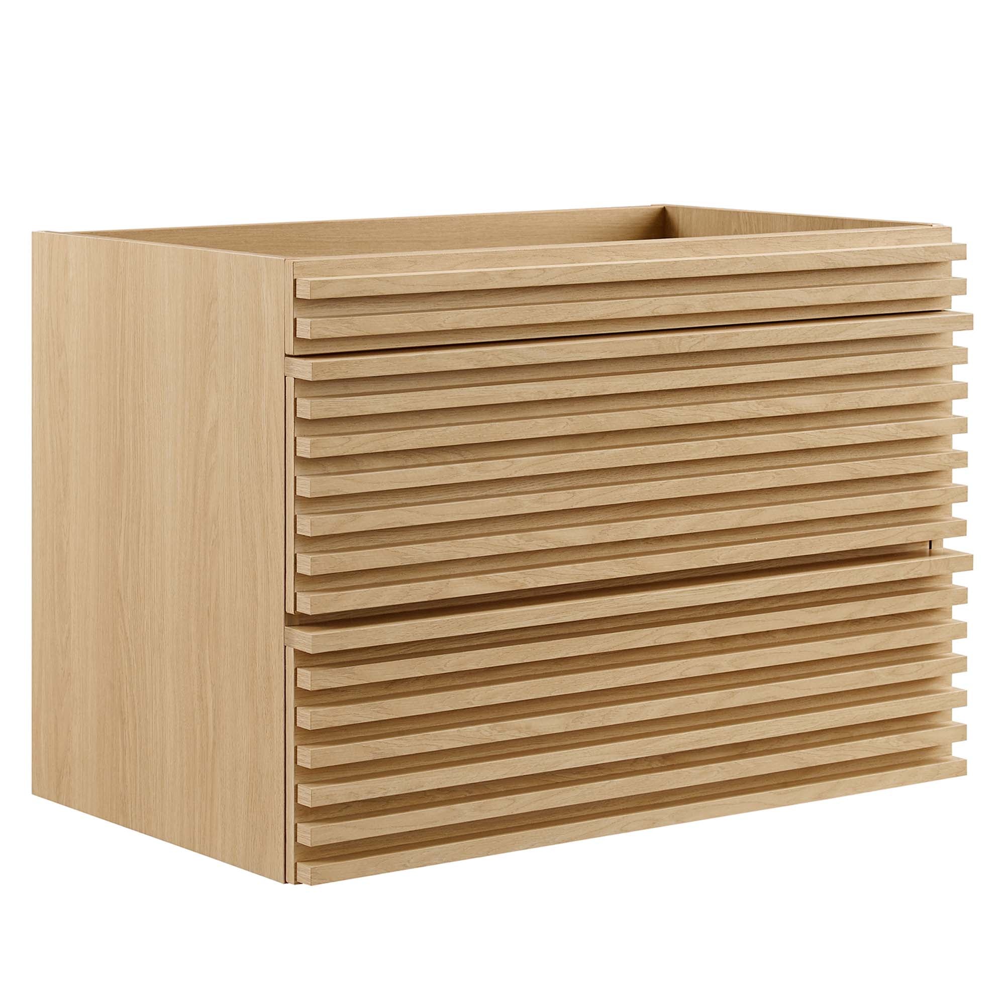 Modway Render 30" Wall-Mount Bathroom Vanity Cabinet (Sink Basin Not Included)