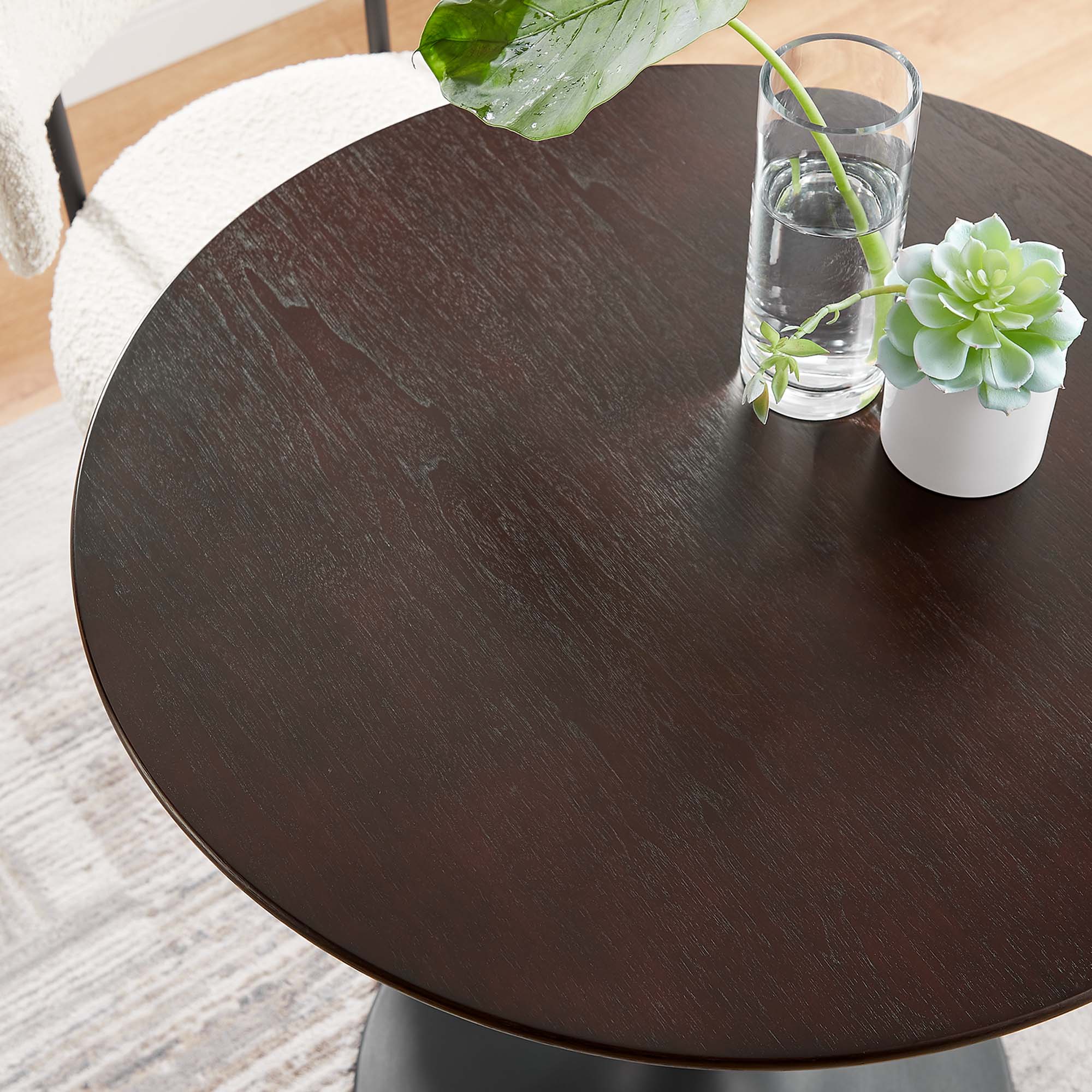Modway Lippa 28" Round Wood Dining Table