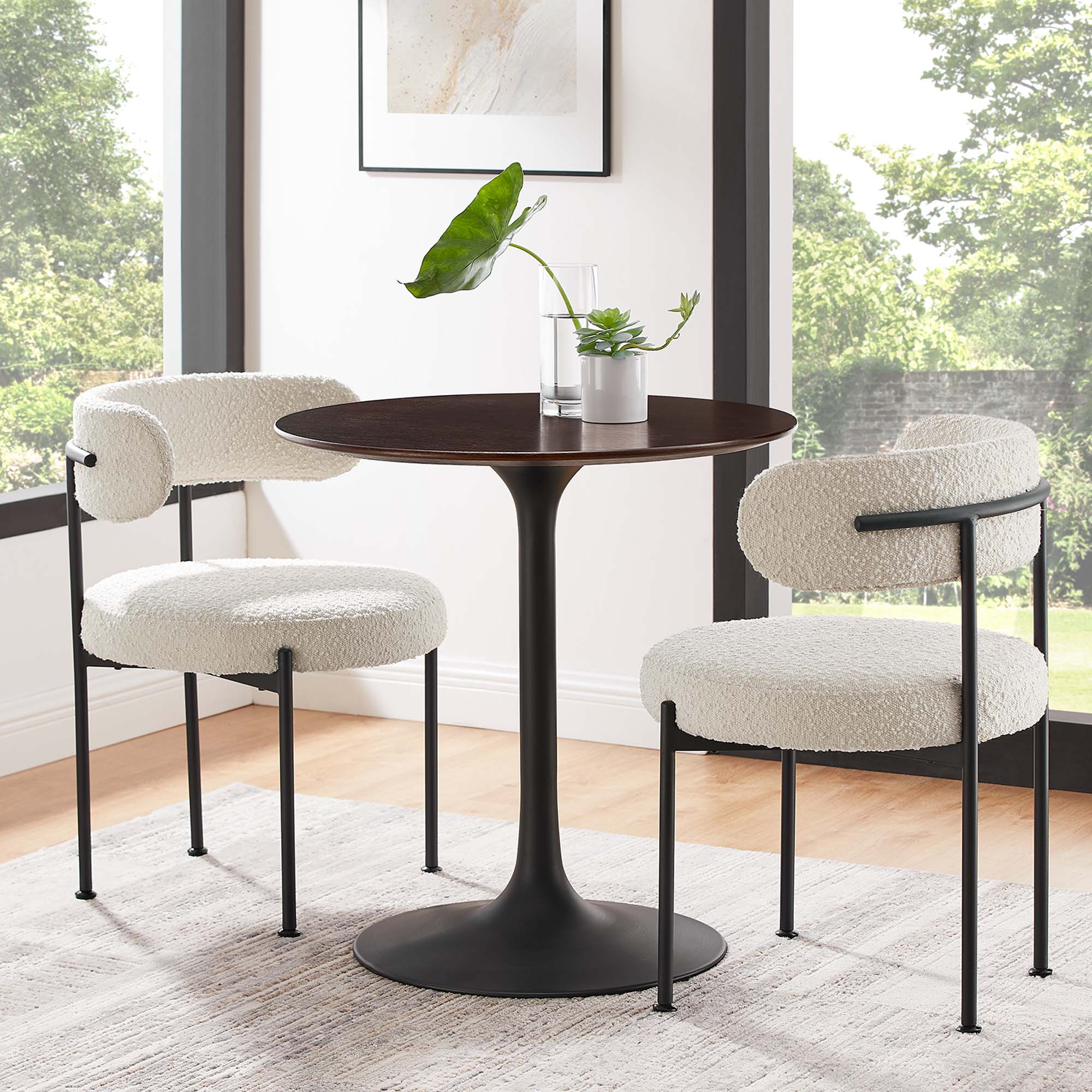 Modway Lippa 28" Round Wood Dining Table